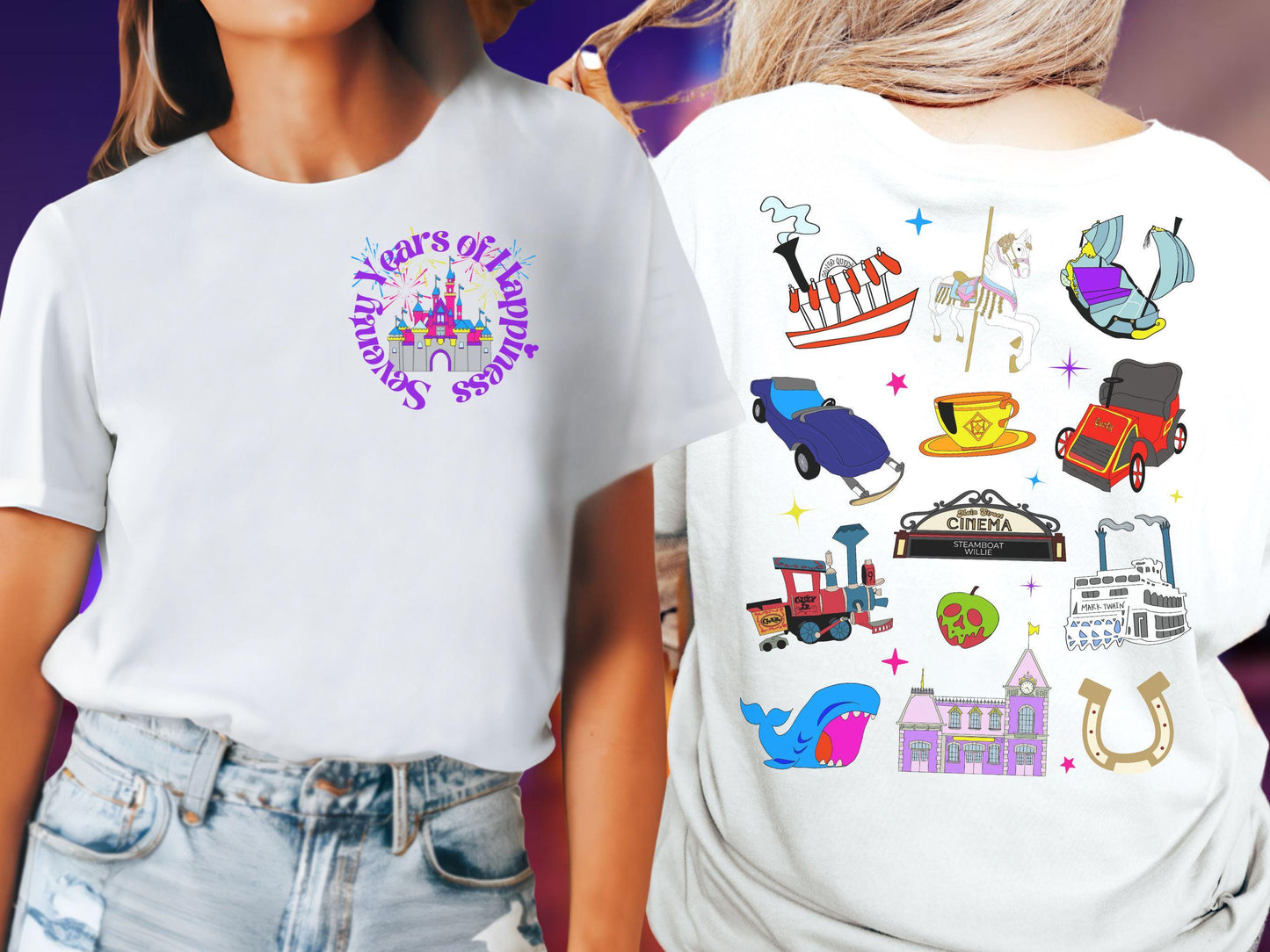 Disneyland 70th Anniversary Shirt: Sketch Design, Family Vacation Tee
