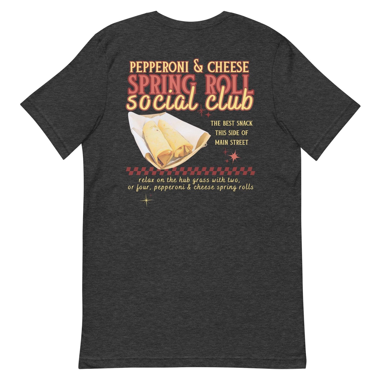 Pepperoni Cheese Spring Roll Social Club T-Shirt, Disney Adult Shirt