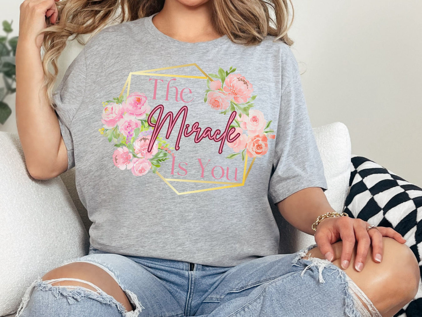 The Miracle Is You Disney Mom T-Shirt, Bella Canvas Tee