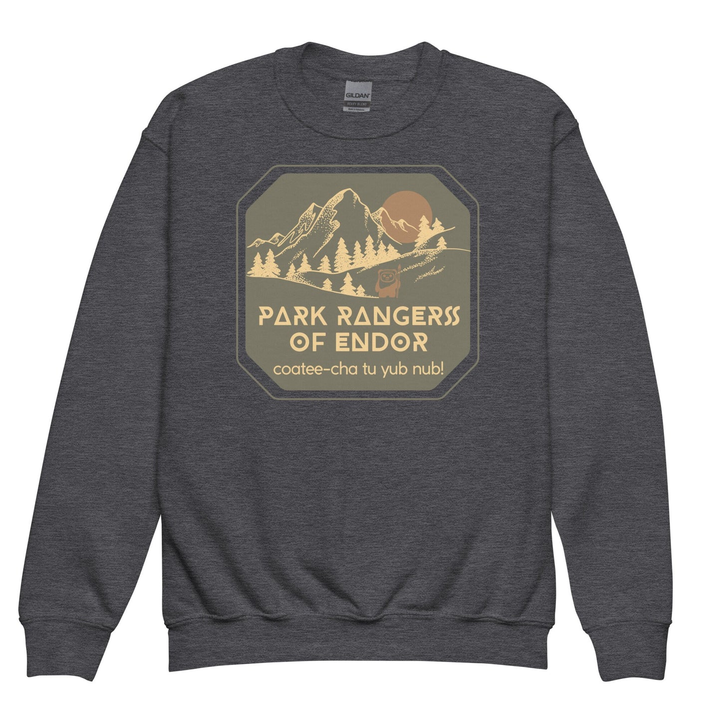 Park Rangers of Endor Youth Crewneck Sweatshirt, Subtle Disney Family Outfit