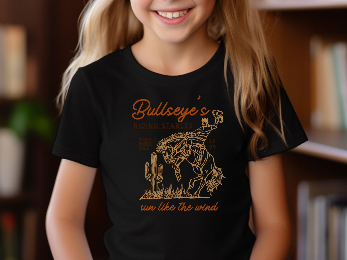 Bullseye's Riding Stables Youth Tee, Subtle Disney Family Shirt