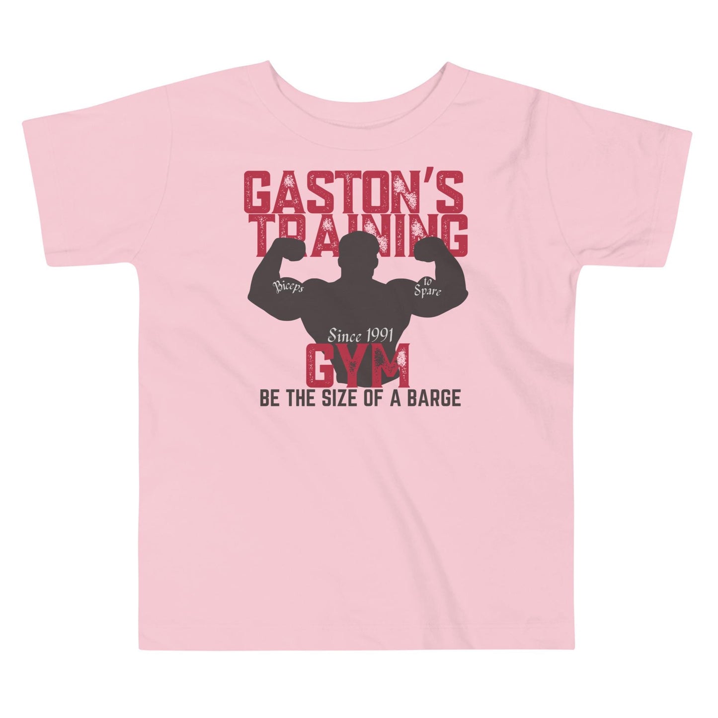 Gaston Training Toddler Shirt, Beauty and the Beast Inspired Disney Tee