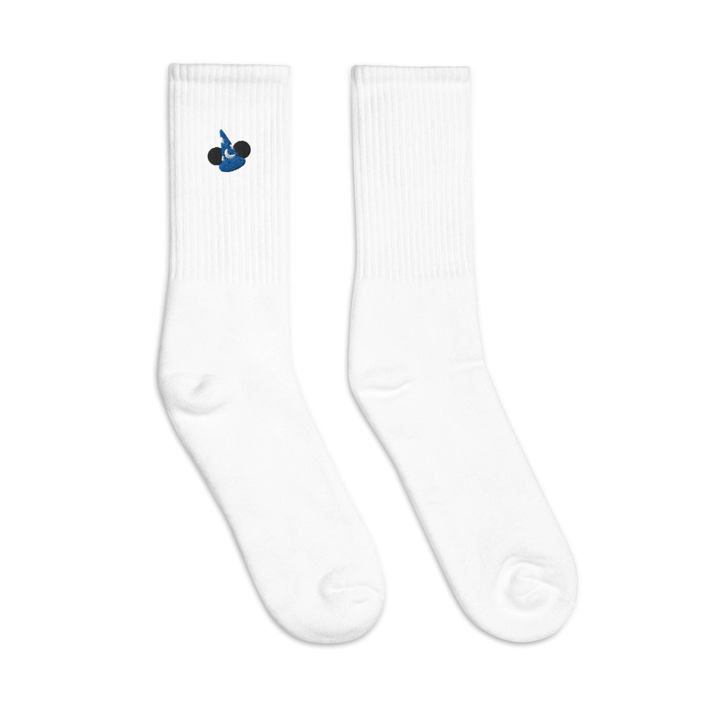 Embroidered Sorcerer Mickey Crew Socks, Disney Inspired, USA Made