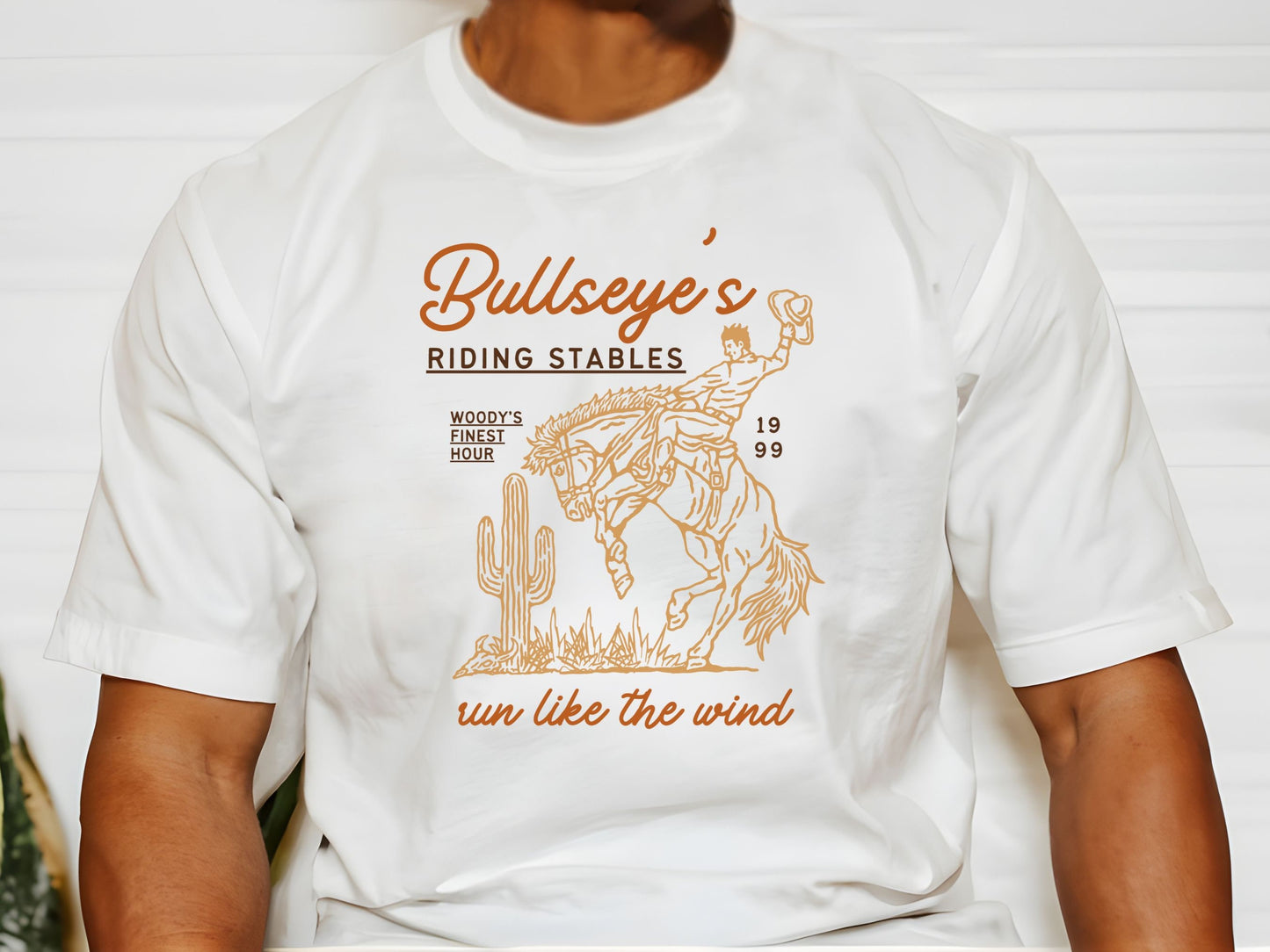 Bullseye Riding Stables T-Shirt, Woody Graphic, Bella Canvas Disney Family Tee