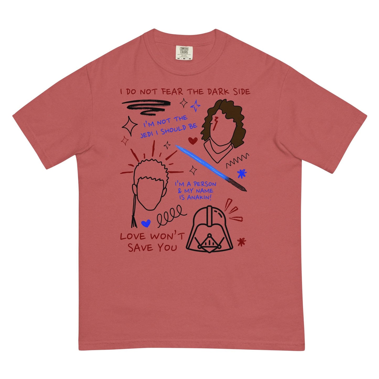 Anakin Skywalker Star Wars Comfort Colors Shirt: Trendy Sketch Tee