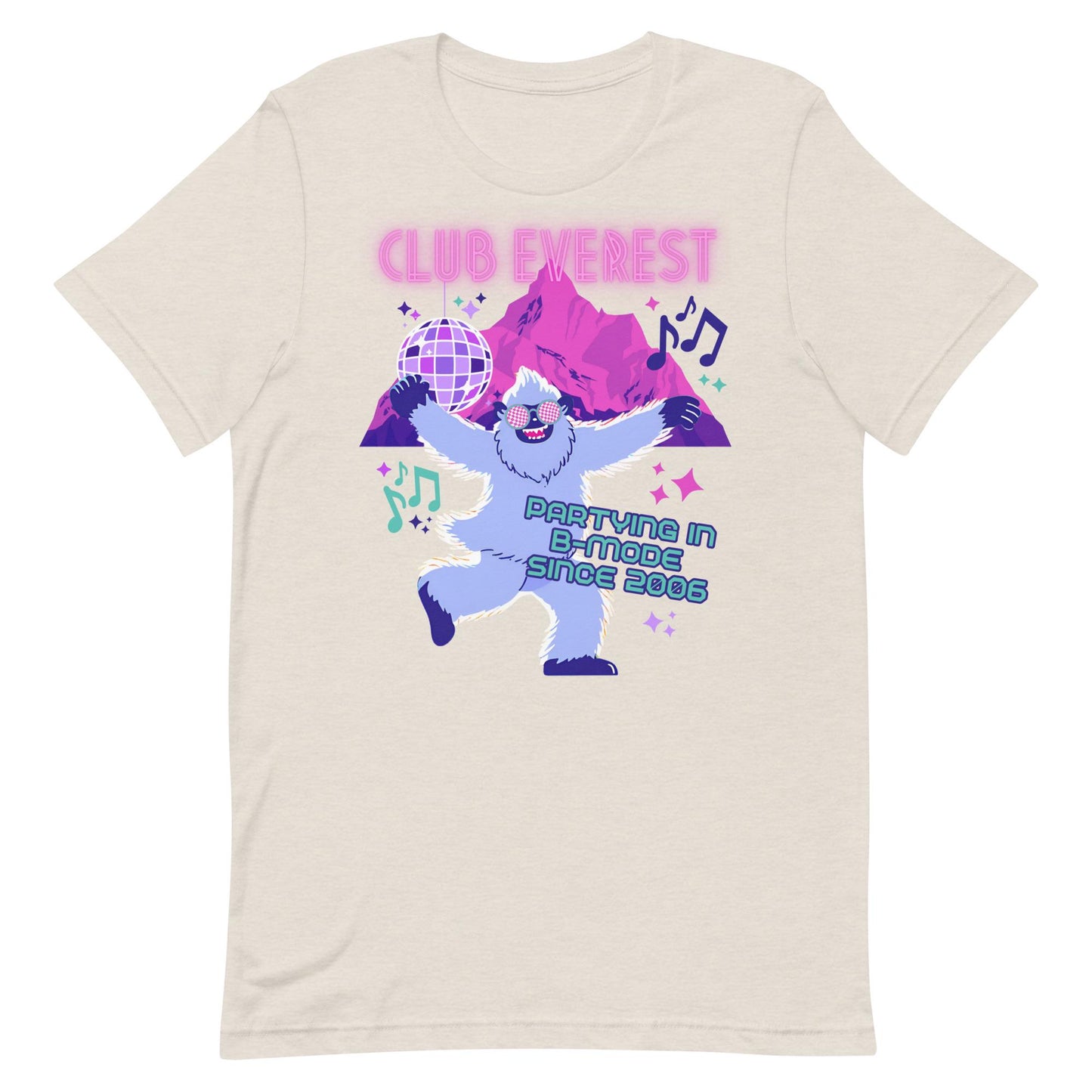 Disco Yeti Shirt, Club Everest, Animal Kingdom Bella Canvas Tee