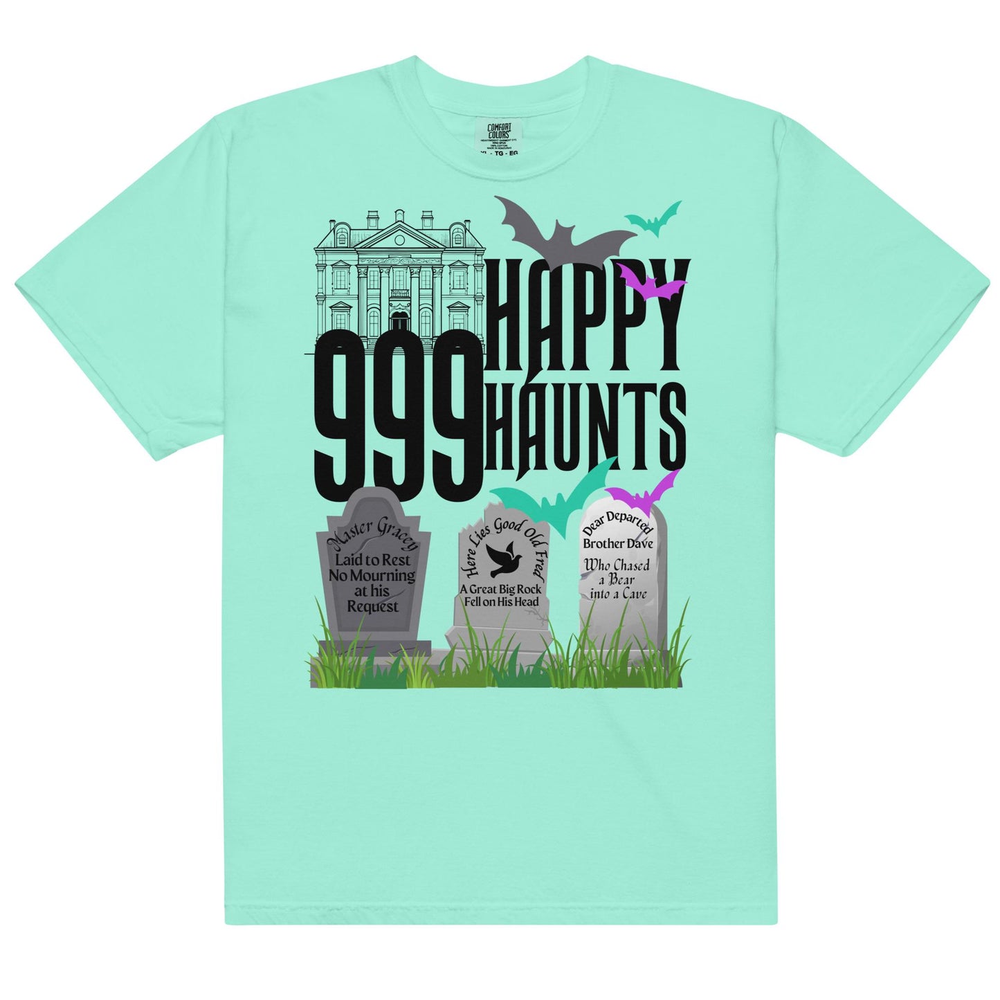 Haunted Mansion Comfort Colors Shirt, 999 Happy Haunts, Disney Adult Tee