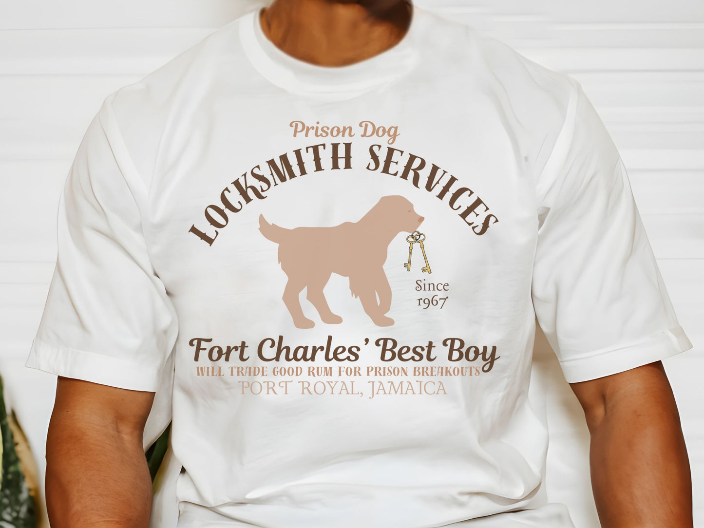 Pirates of the Caribbean T-Shirt: Prison Dog Locksmith - Bella Canvas