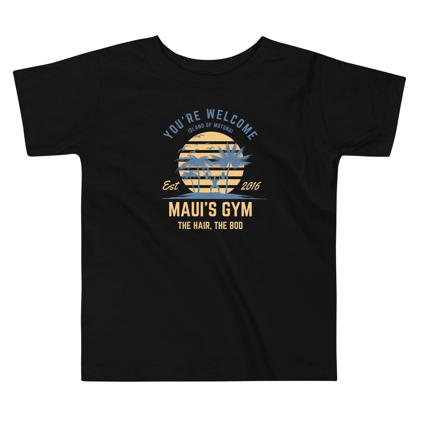 Moana Inspired Maui’s Gym Bella Canvas Toddler Short Sleeve Tee