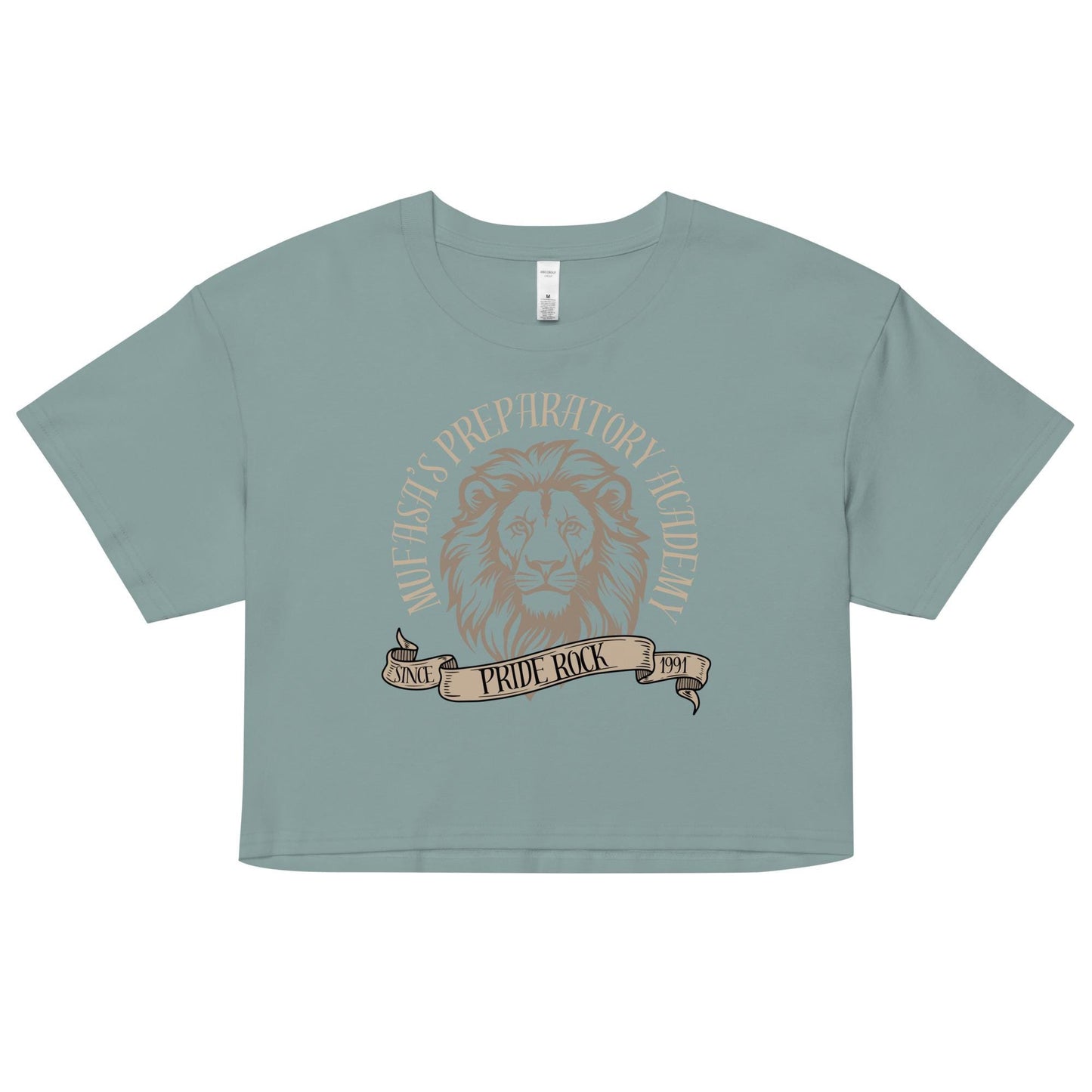 Mufasa Lion King Inspired Crop Top: Women's Combed Cotton Tee