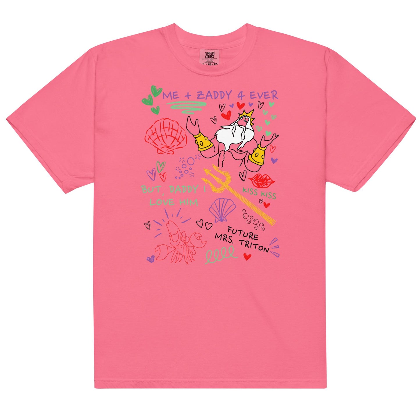 King Triton Zaddy Doodle Shirt: Little Mermaid Girls Trip Tee