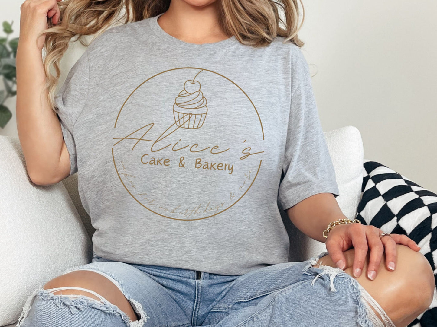 Alice's Bakery Disney Tee, Bella Canvas Unisex Shirt