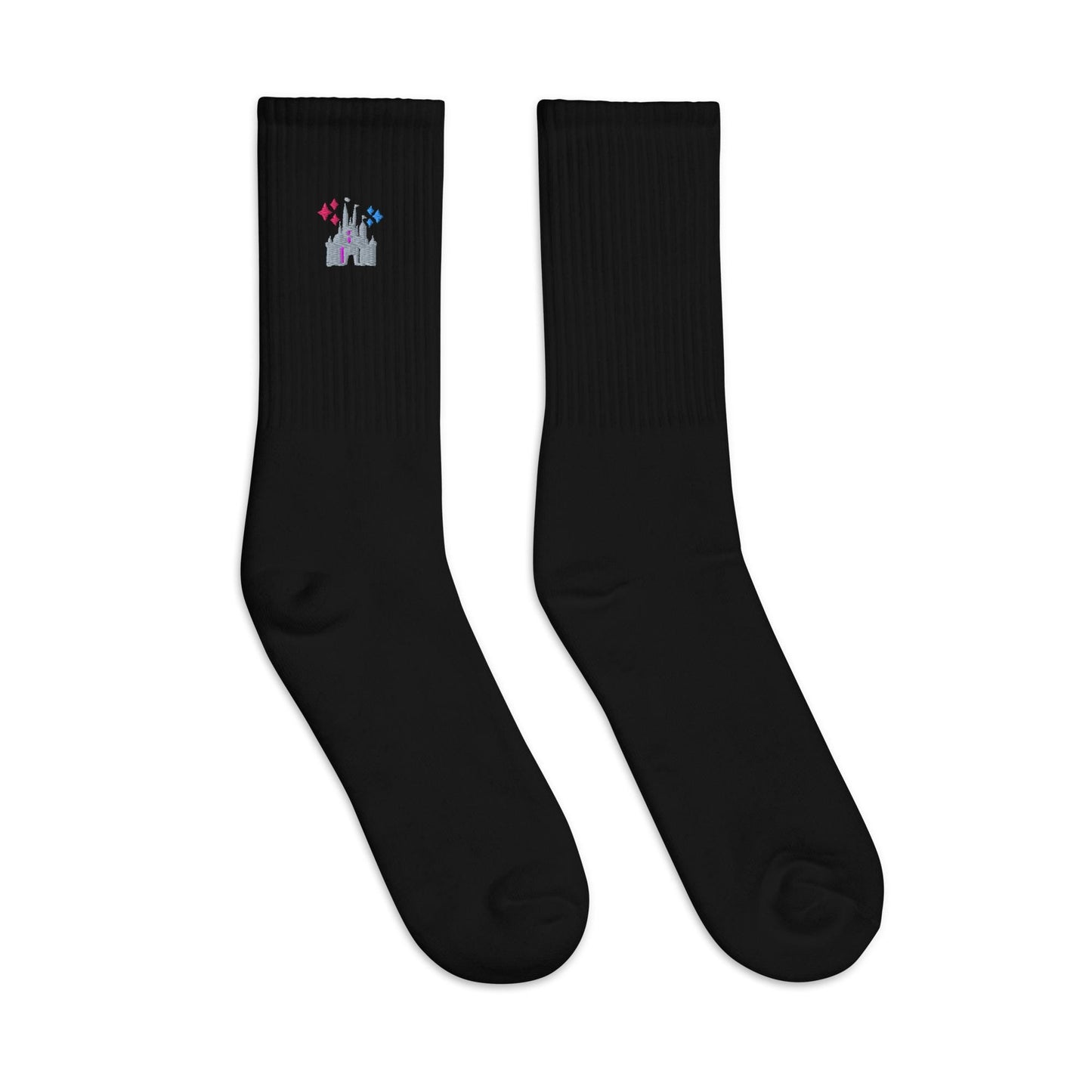 Disney Castle Embroidered Socks