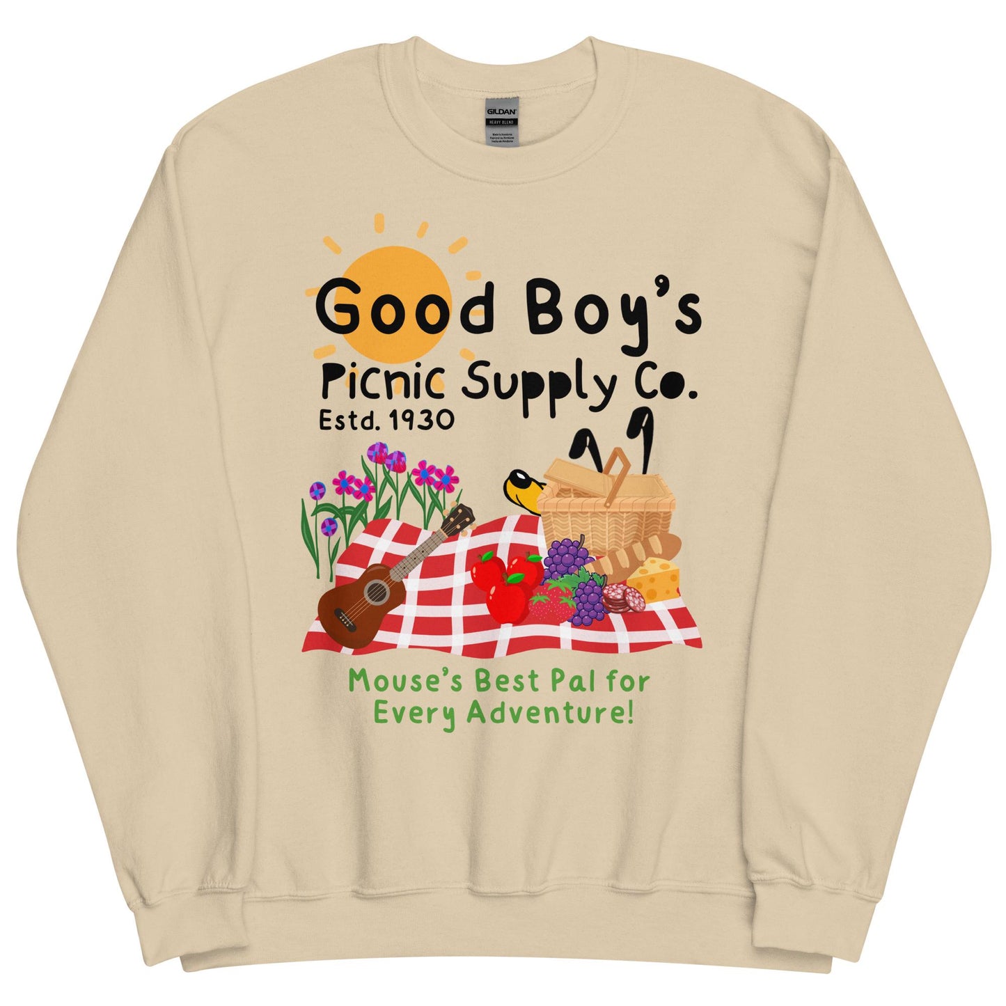 Pluto Inspired Disney Crewneck Sweatshirt, Good Boy's Picnic Co.
