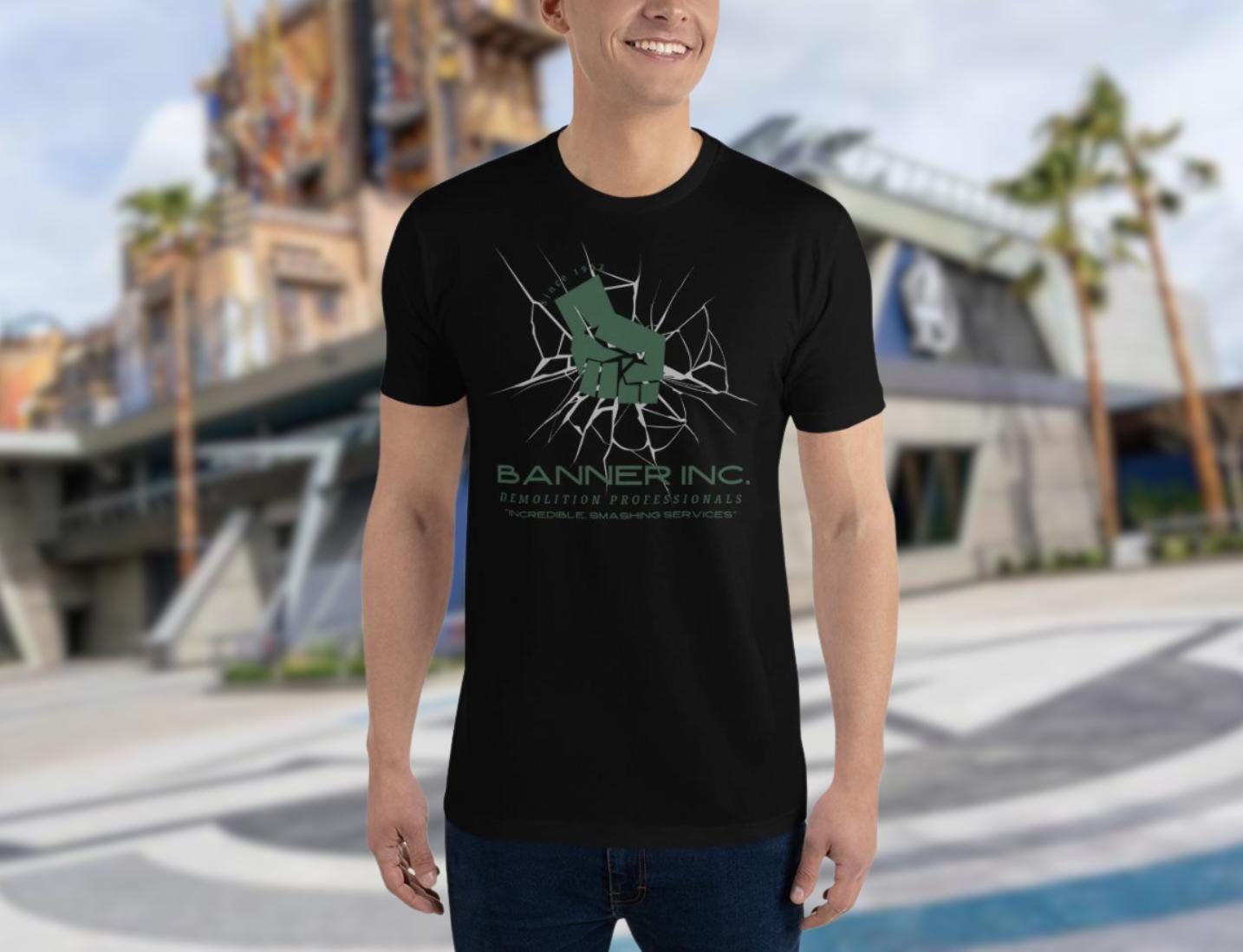 Banner Inc. Hulk T-Shirt – Subtle Avengers Men's Disney Tee