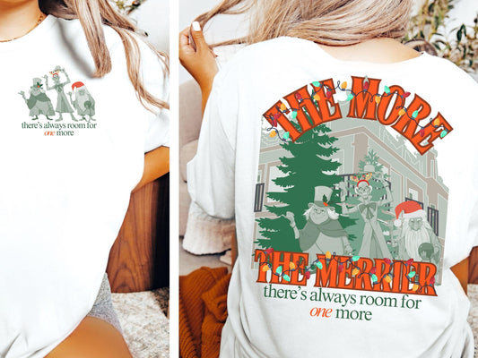 Haunted Mansion Christmas T-Shirt: Hitchhiking Ghosts Holiday Tee