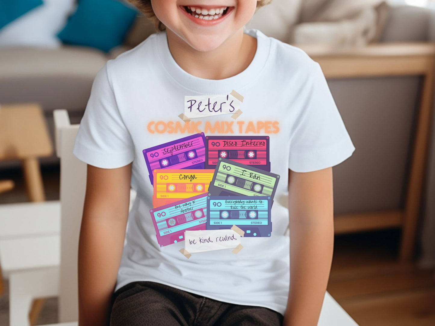 Guardians of the Galaxy T-Shirt, Peter's Cosmic Mix Tapes, Marvel Fan