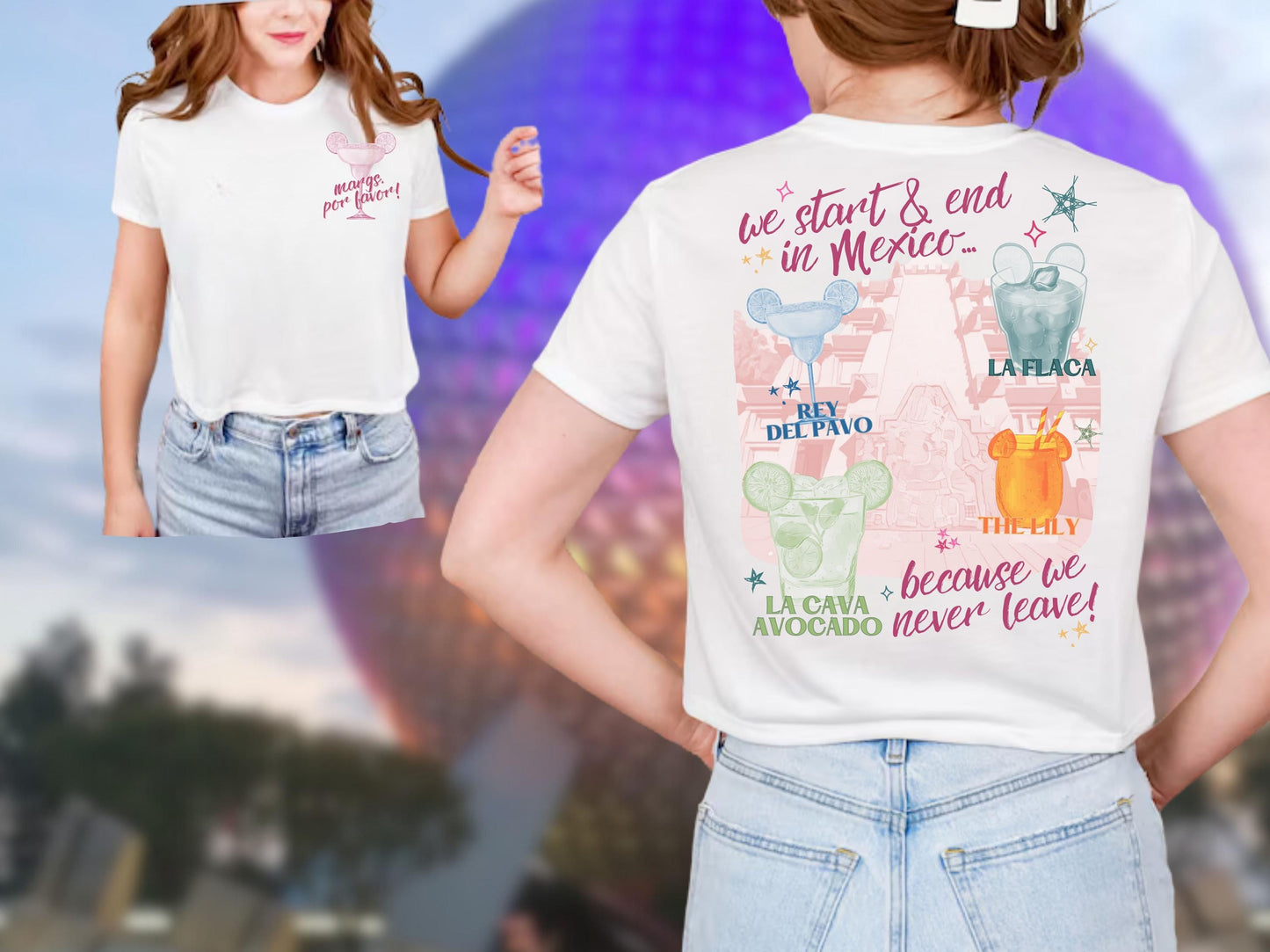 La Cava del Tequila Crop Top, Disney Girls Trip Shirt