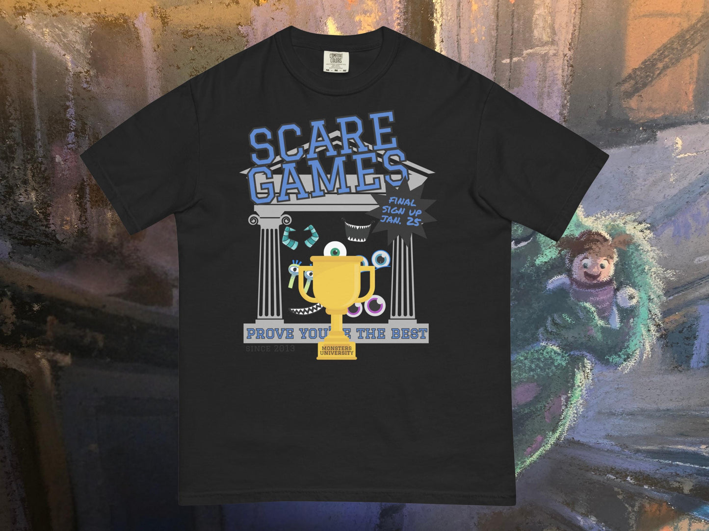 Monsters Inc Monsters University Scare Games Comfort Colors Shirt, Disney Dad Shirt, Subtle Disney Shirt