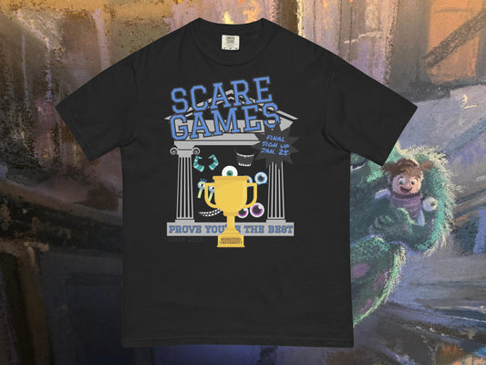 Monsters Inc Monsters University Scare Games Comfort Colors Shirt, Disney Dad Shirt, Subtle Disney Shirt