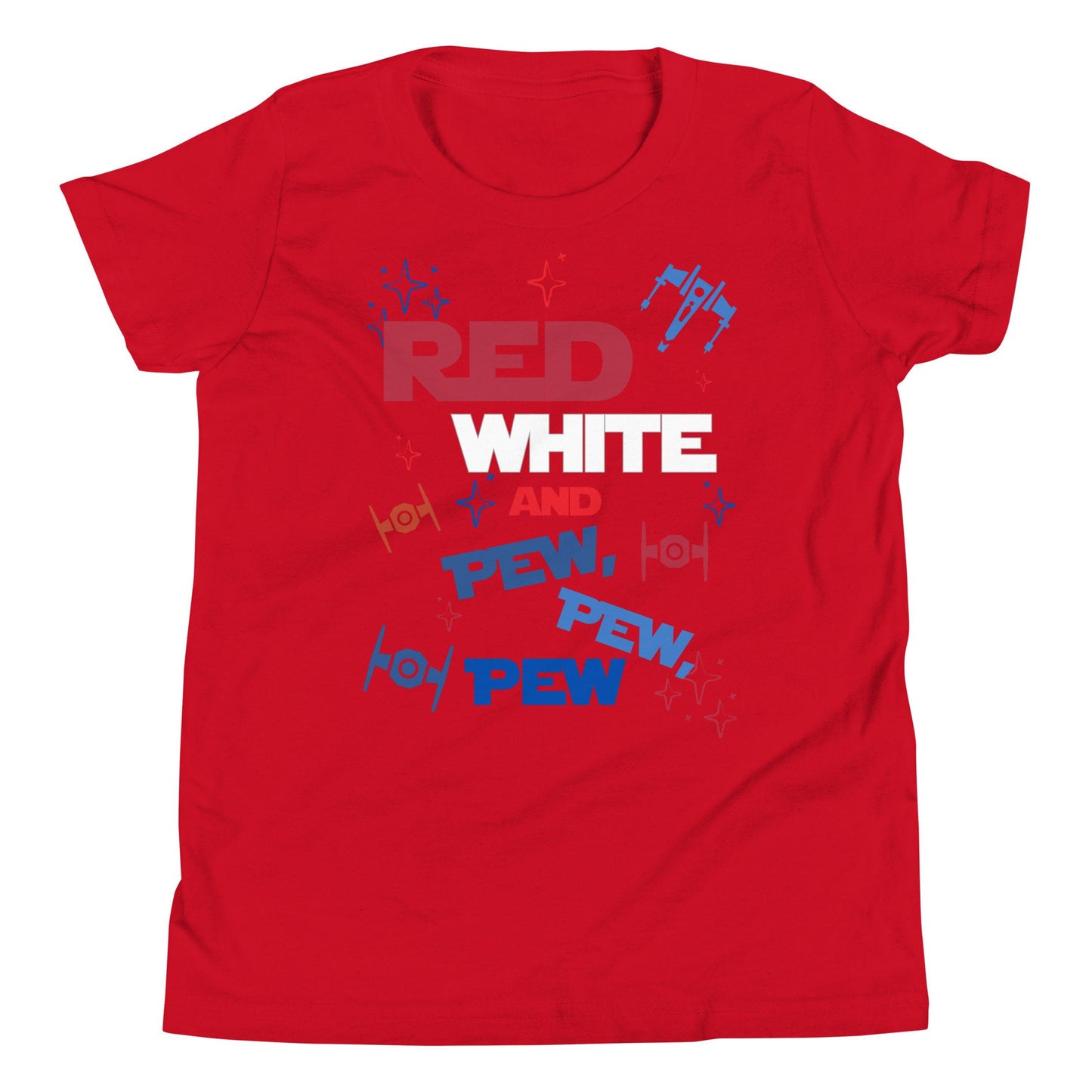 Red White and Pew Pew Disney 4th of July Youth T-Shirt