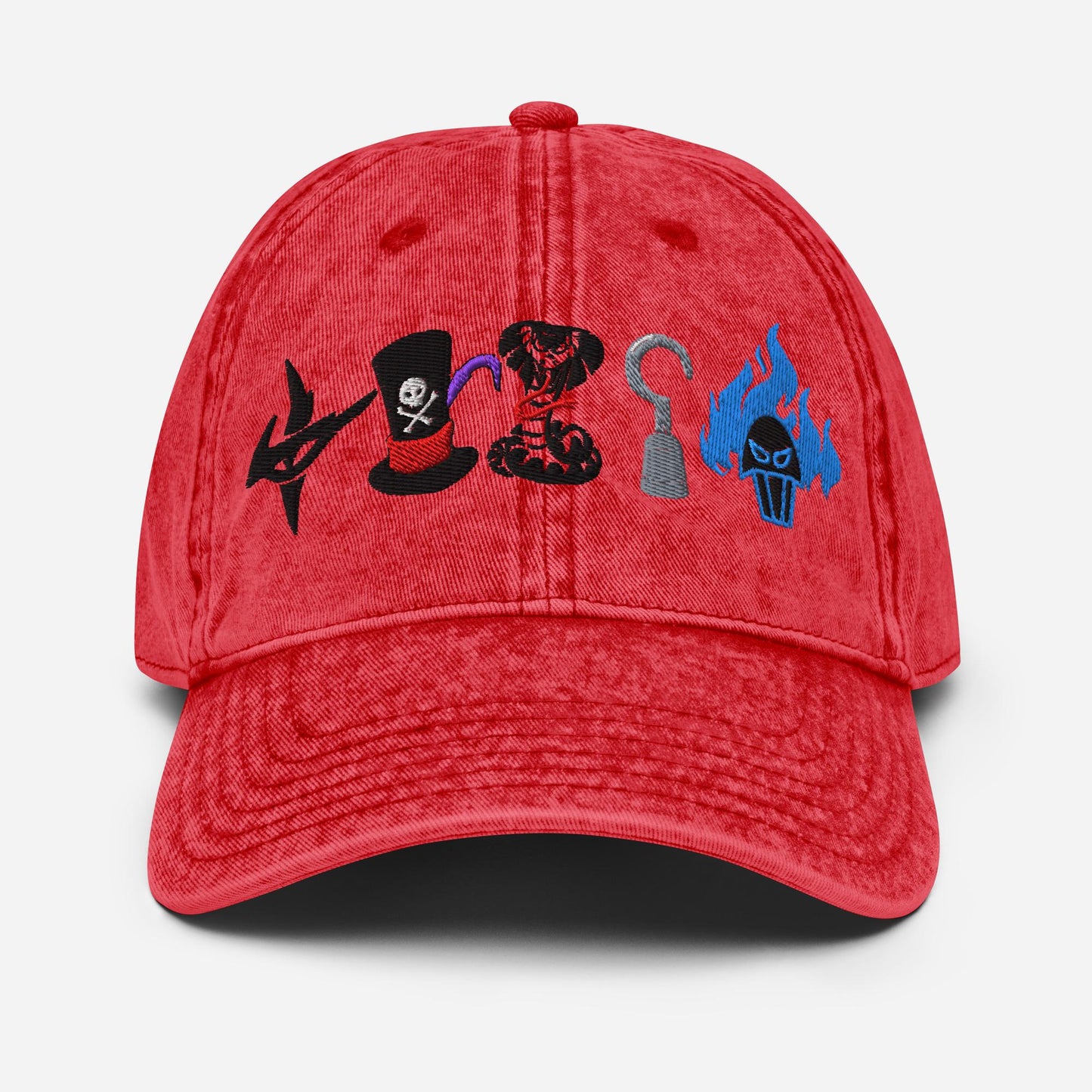 Disney Villains Embroidered Vintage Dad Hat | Halloween Otto Cap