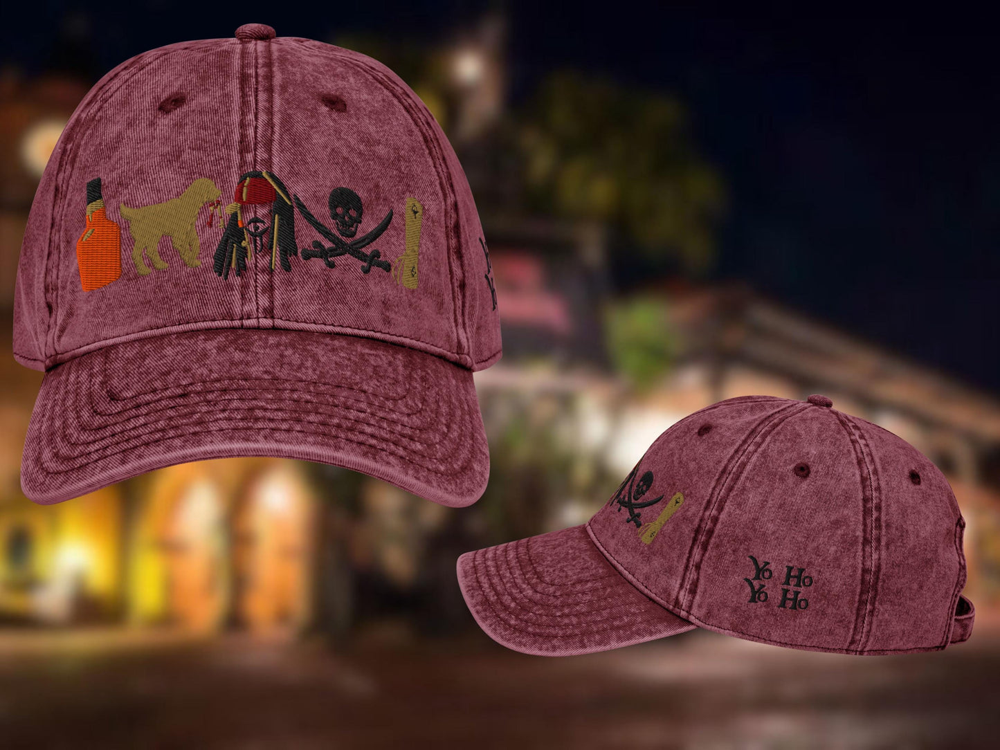 Pirates of the Caribbean Icon Dad Hat, Embroidered Cotton Twill