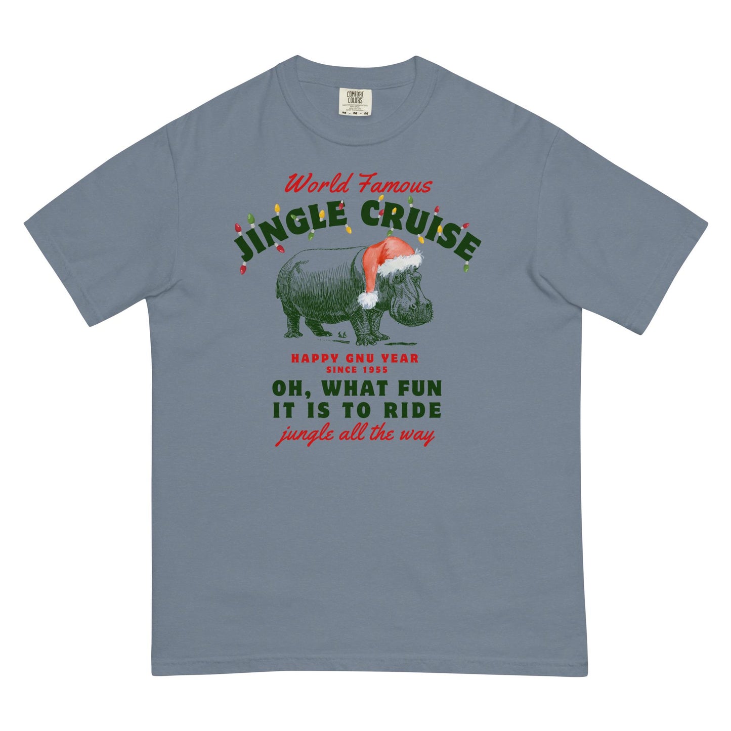 Jingle Cruise, Disney Christmas, Comfort Colors Garment Dyed Heavyweight T-Shirt, Family Shirts