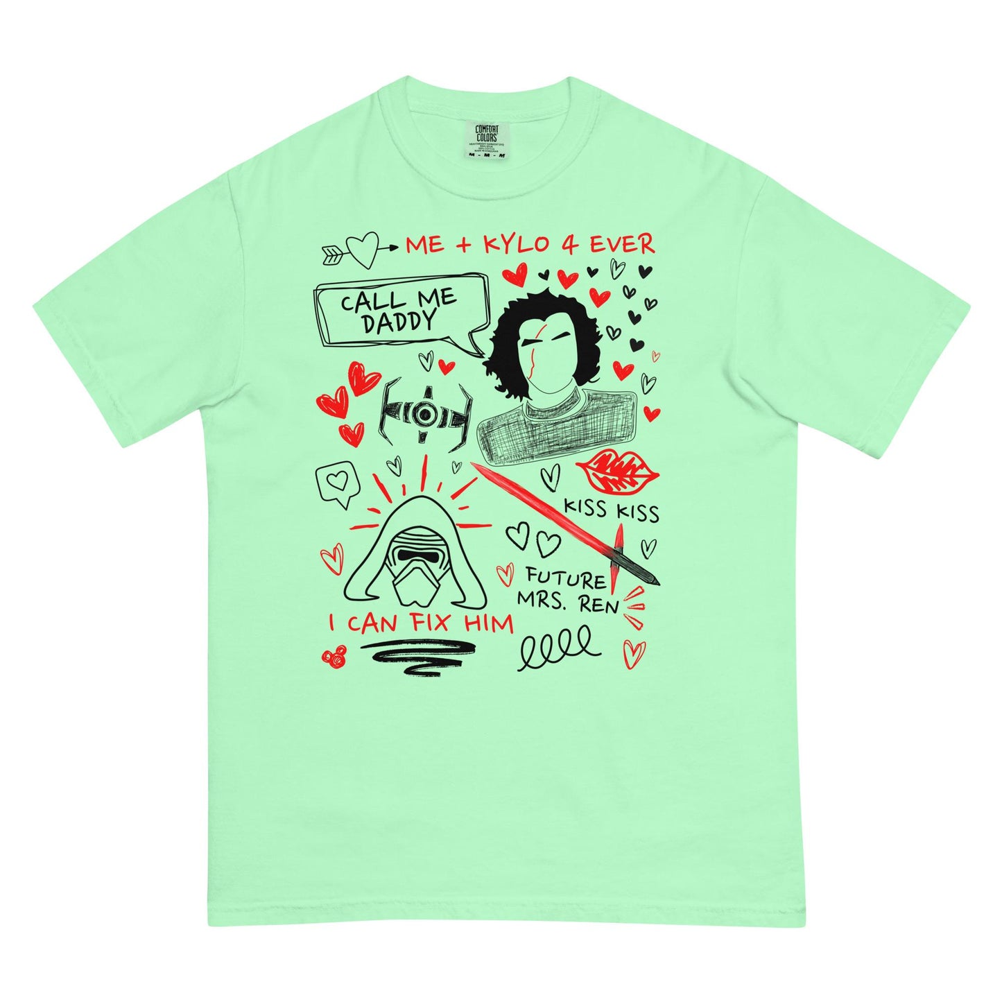 Kylo Ren Doodle Sketch Shirt: Star Wars Fan Tee