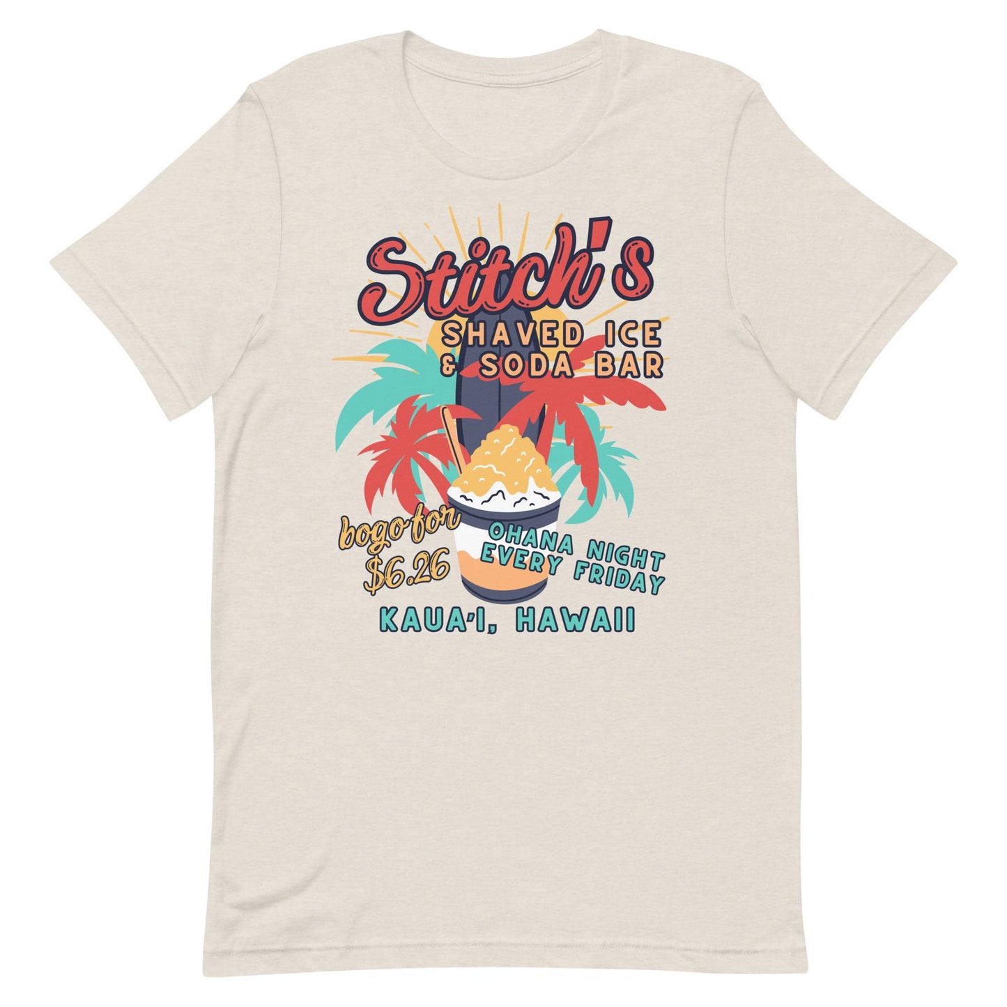 Stitch's Shaved Ice Bella Canvas Disney Shirt