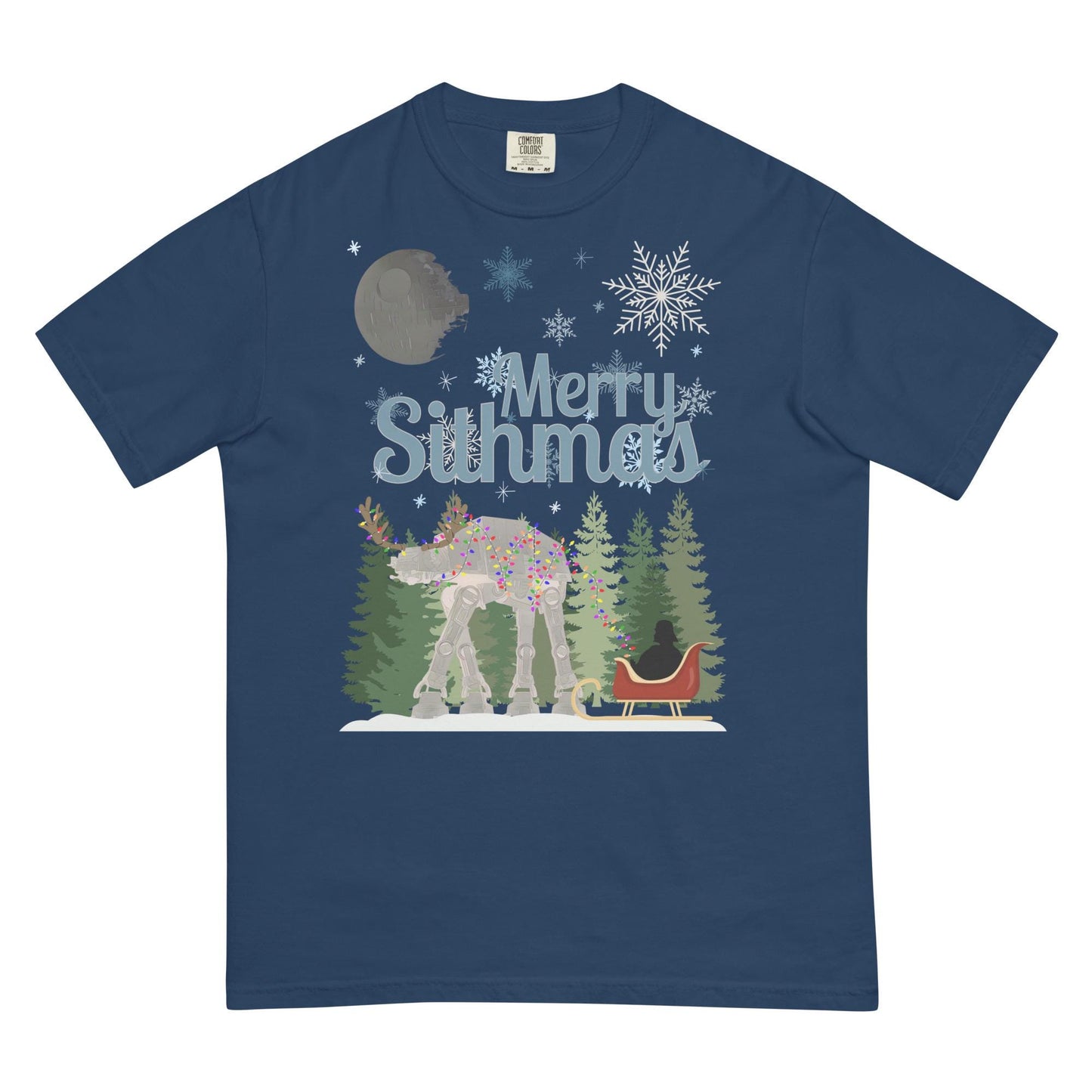 Merry Sithmas Star Wars Christmas T-Shirt - Comfort Colors Heavyweight Tee