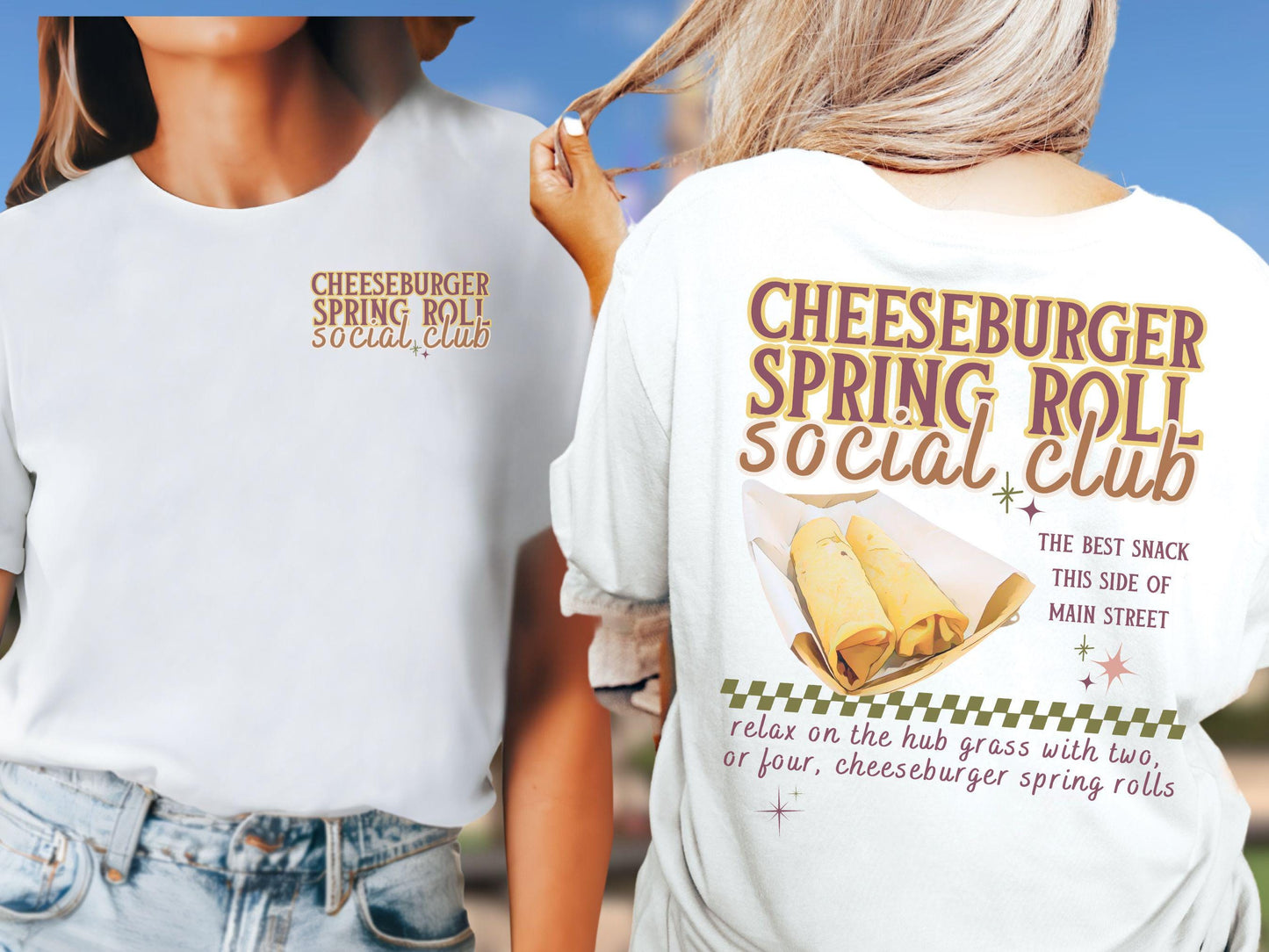 Cheeseburger Spring Roll Magic Kingdom Shirt, Disney Vacation Tee