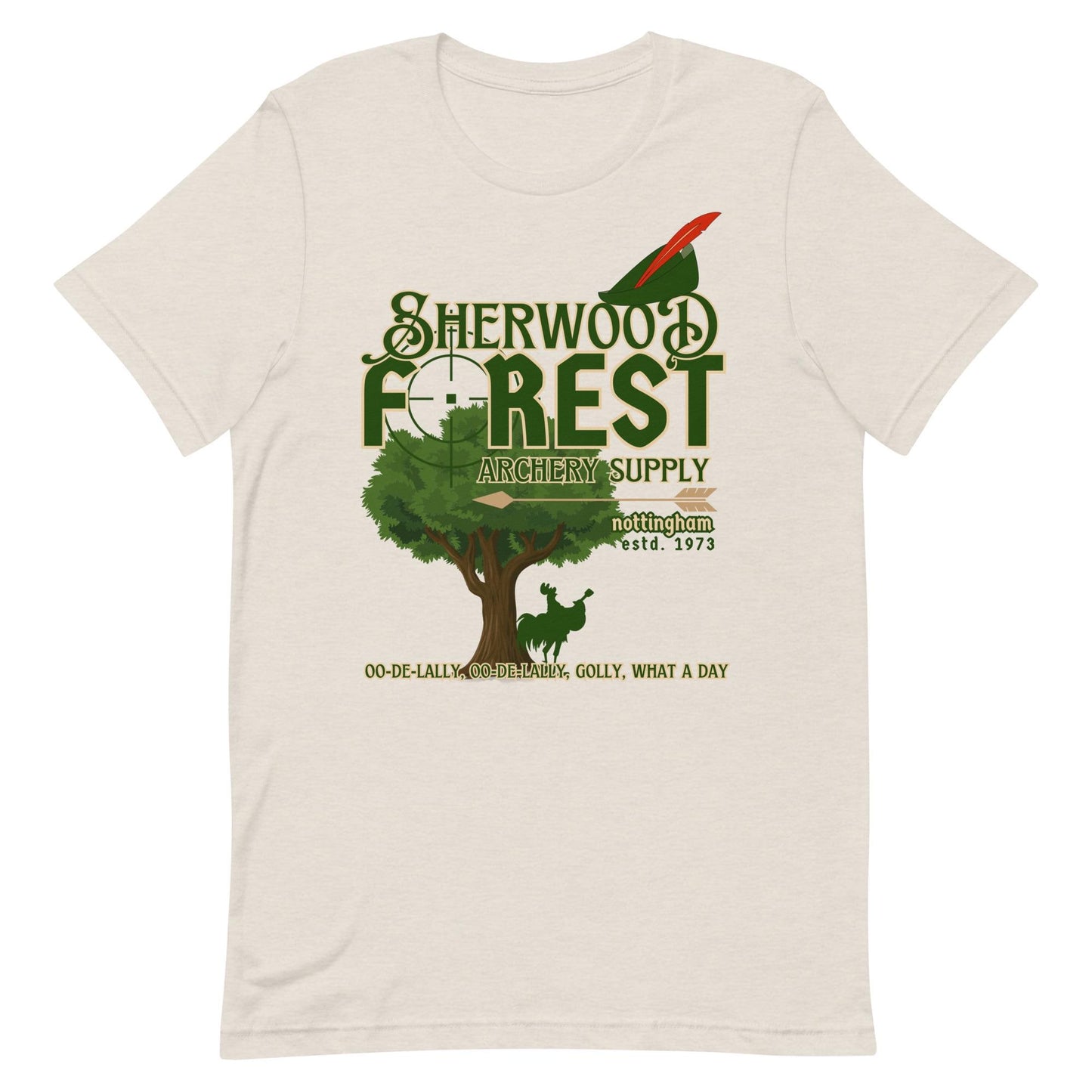 Sherwood Forest Archery Bella Canvas T-Shirt, Subtle Disney Shirt