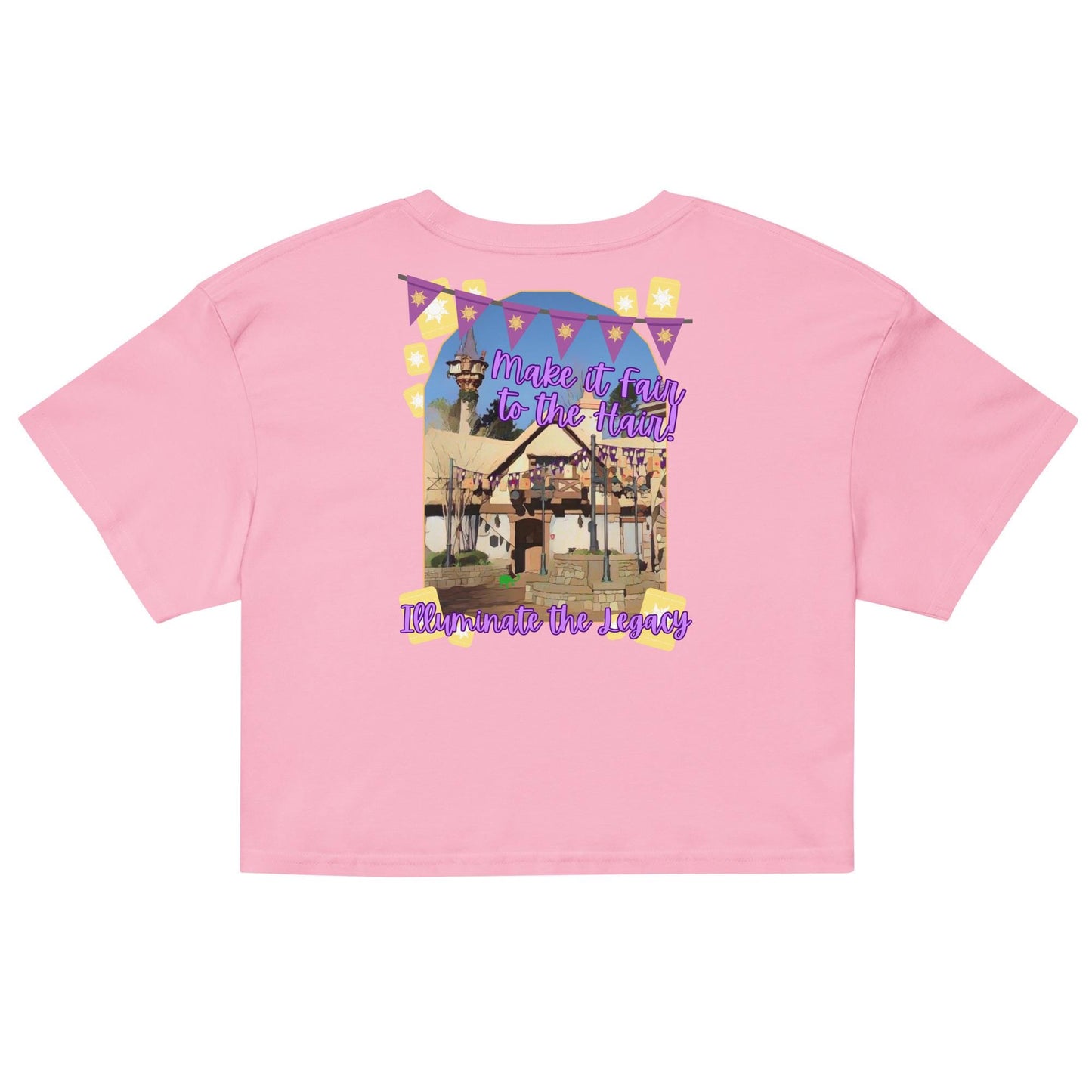 Disney Tangled Crop Top, Rapunzel Lanterns WDW Shirt