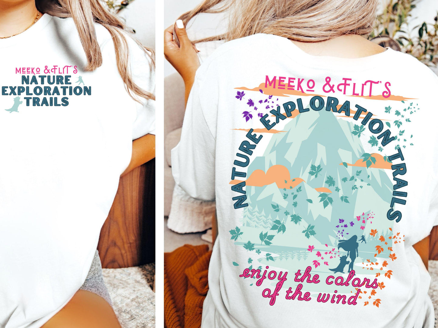 Pocahontas Meeko & Flit Shirt: Nature Exploration Trails Comfort Colors Tee