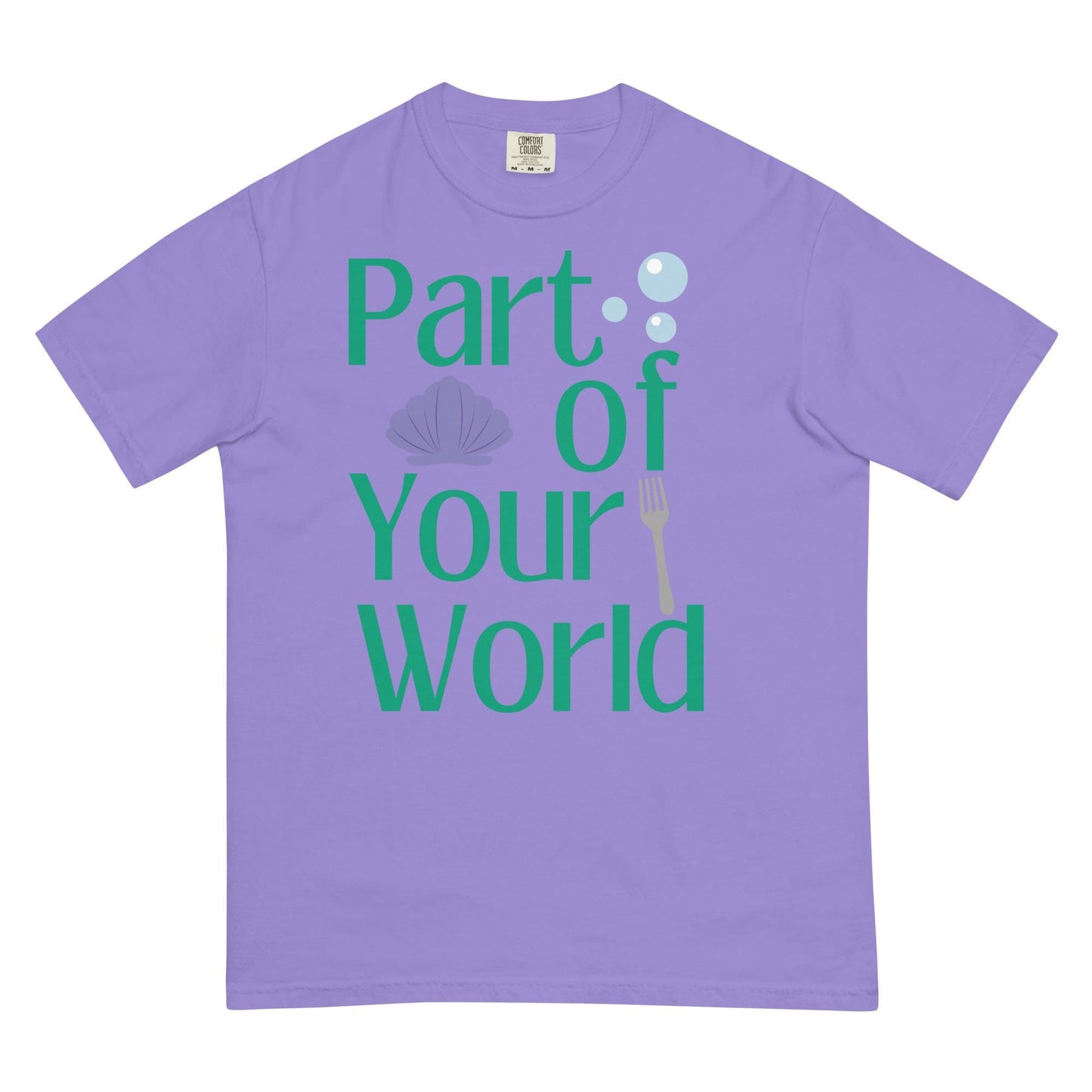 Little Mermaid Inspired Comfort Colors Shirt, Ariel Disney Princess Tee