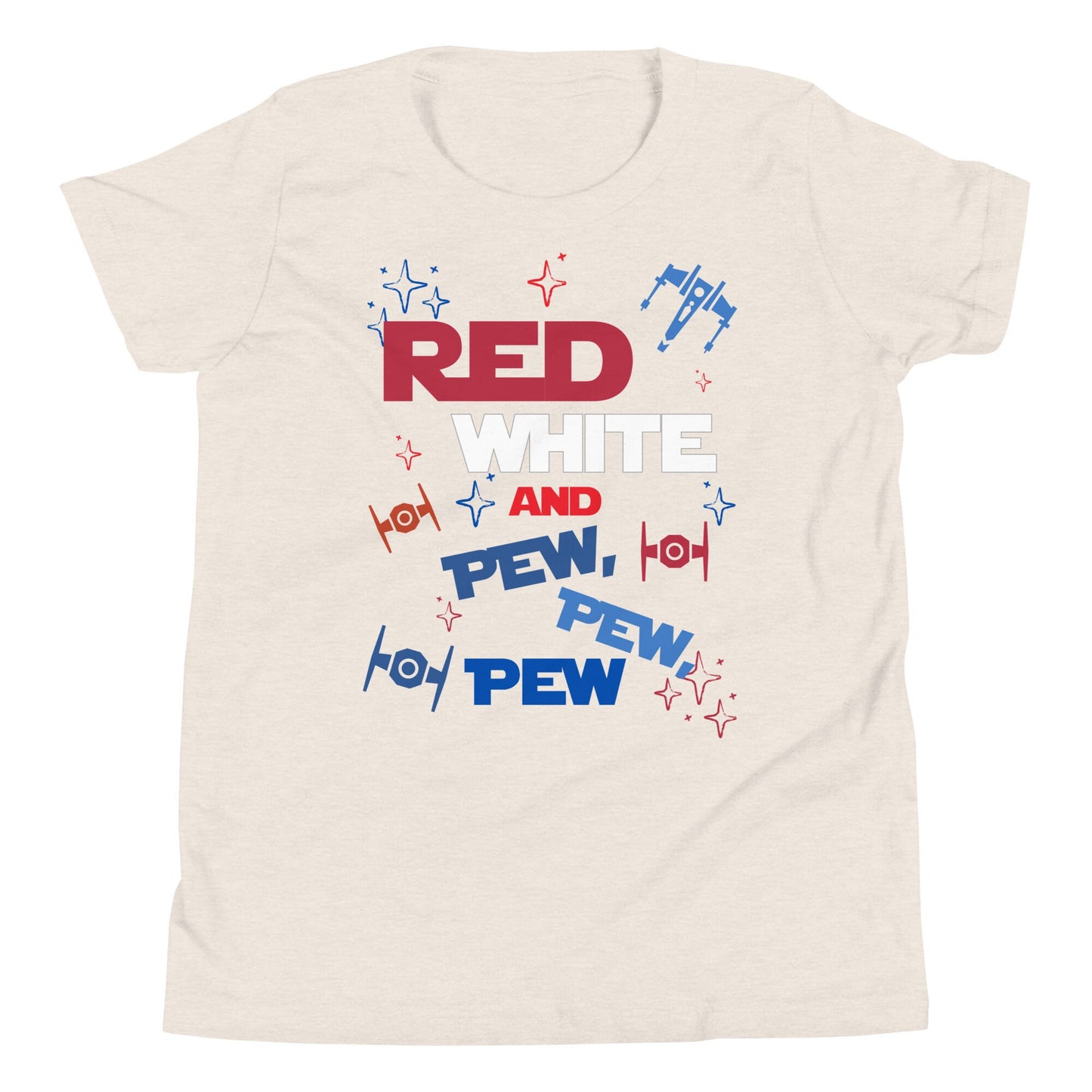 Red White and Pew Pew Disney 4th of July Youth T-Shirt