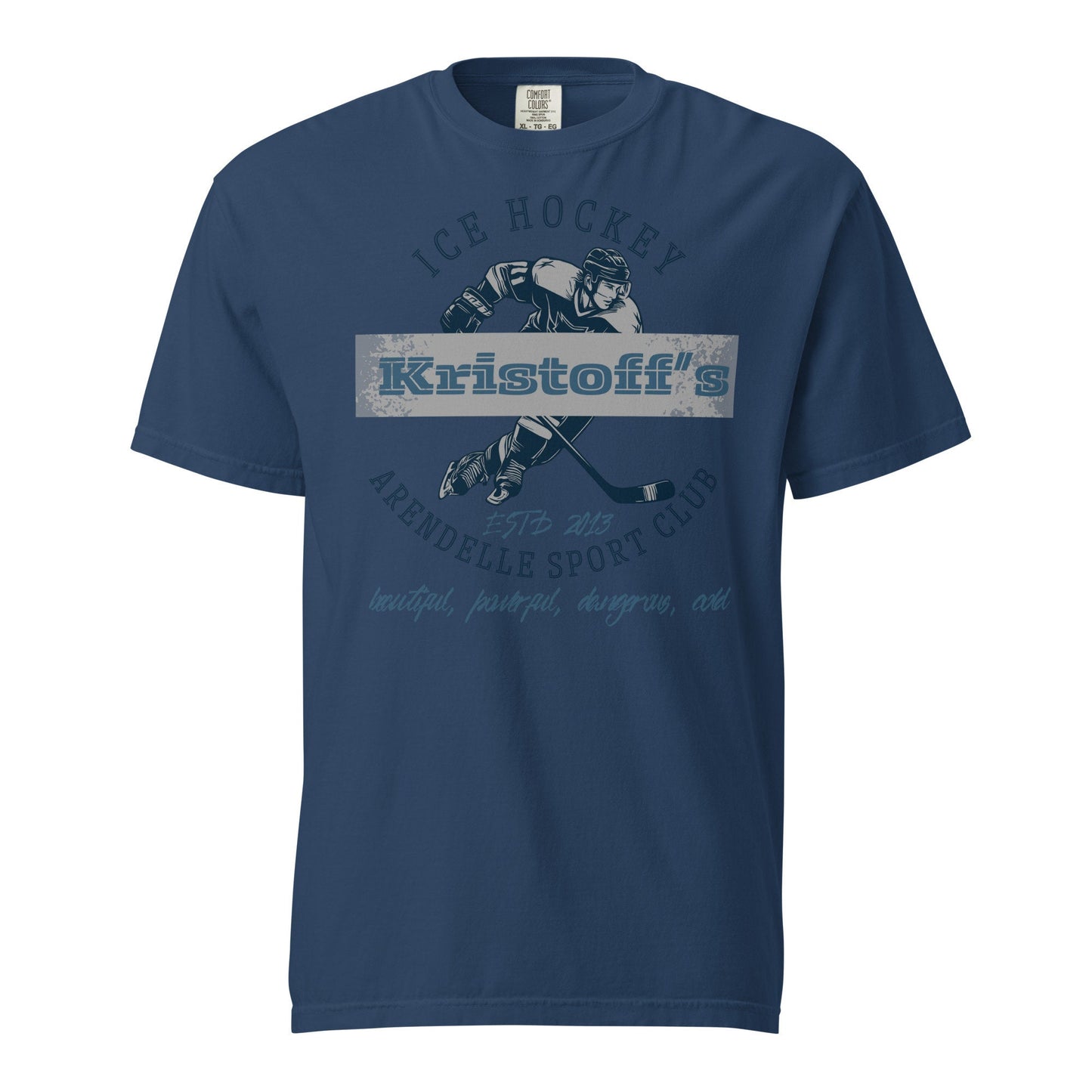 Kristoff's Ice Hockey T-Shirt, Comfort Colors Disney Family Shirt