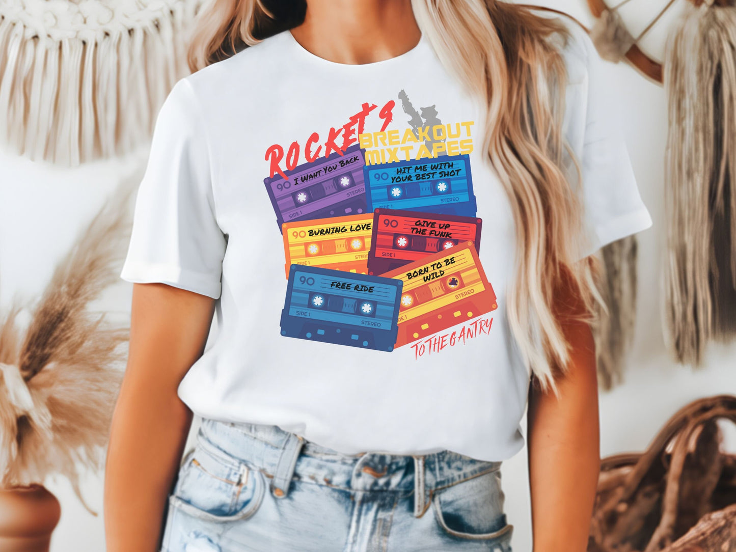 Rocket's Breakout Mixtapes, Bella Canvas Unisex Short Sleeve T-Shirt, Disney Family Shirts, Disney Shirt, Disney Dad, Disneyland Shirt