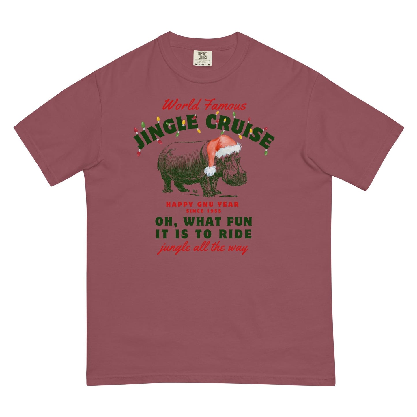 Jingle Cruise, Disney Christmas, Comfort Colors Garment Dyed Heavyweight T-Shirt, Family Shirts