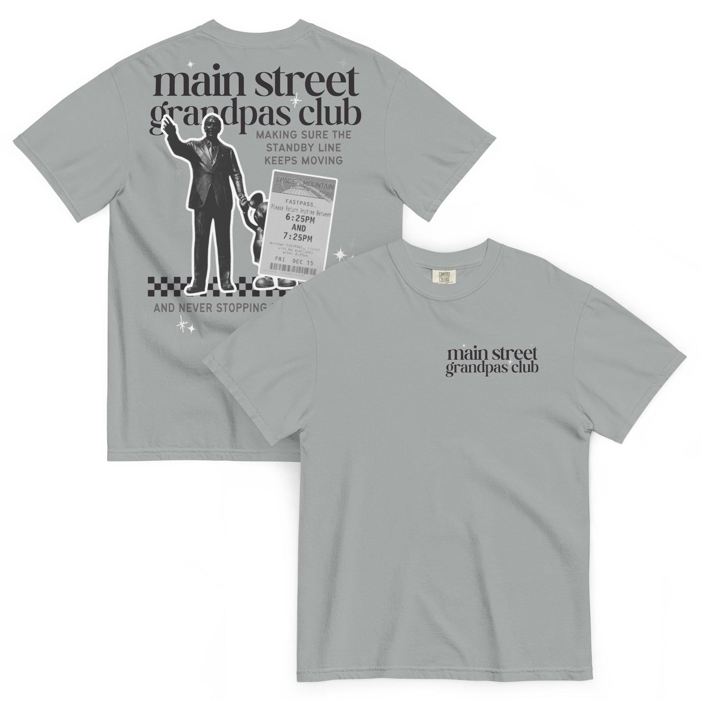 Disney Main Street Grandpas Club; Disney Grandpa Shirt