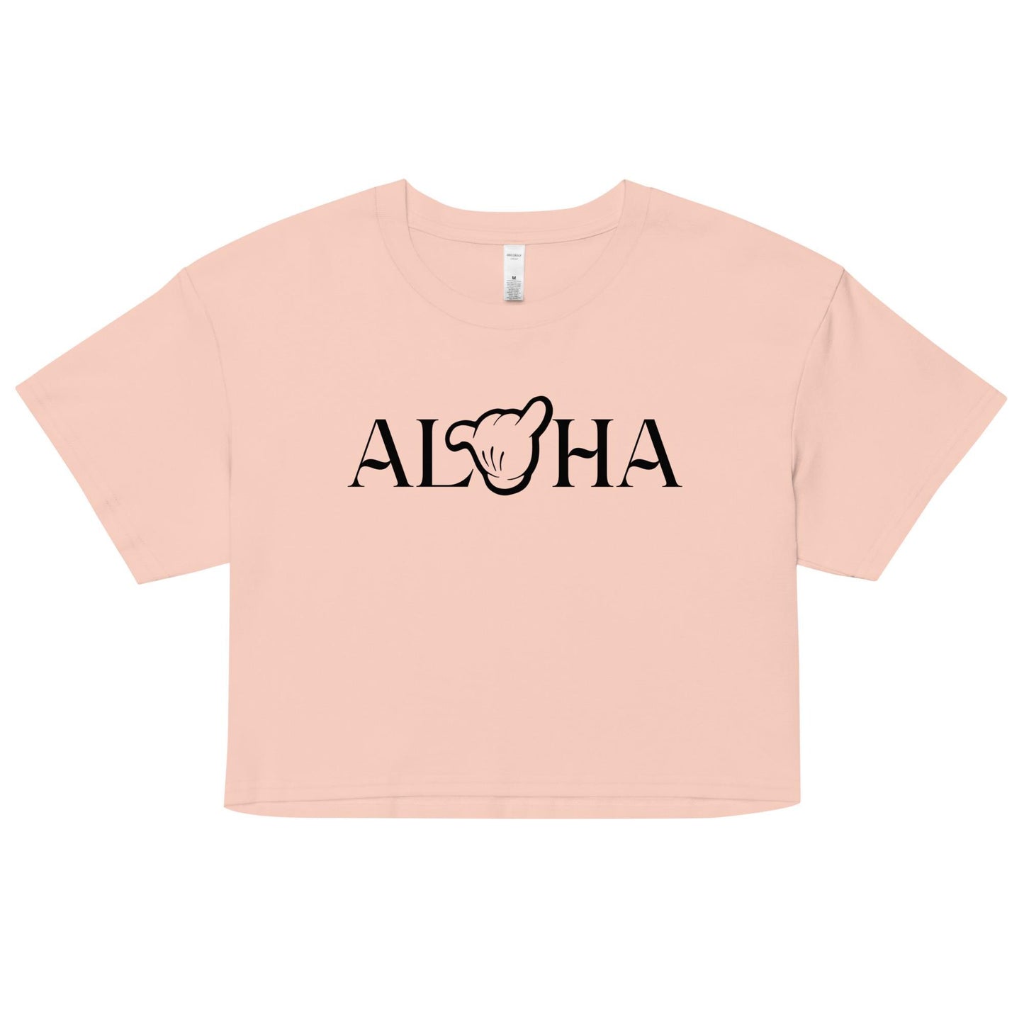 Disney Aulani Aloha Mickey Crop Shirt, Hang Loose Shaka