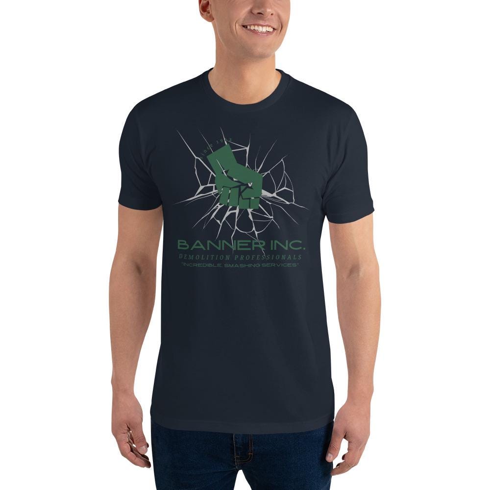 Banner Inc. Hulk T-Shirt – Subtle Avengers Men's Disney Tee