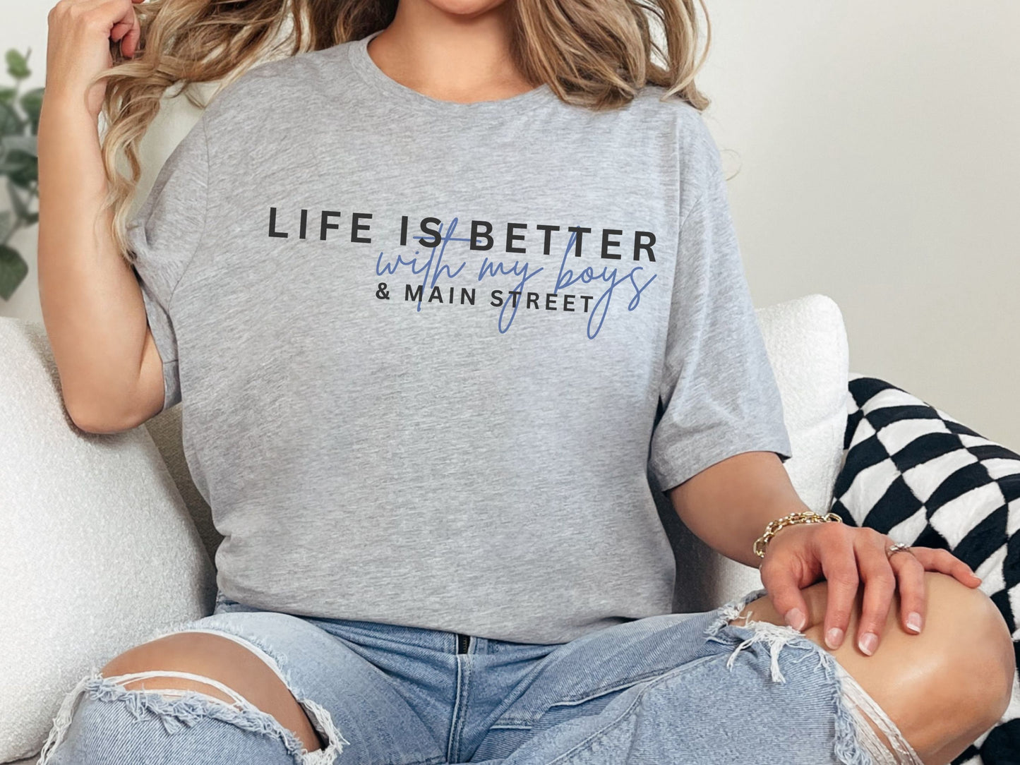 Disney Mother's Day T-Shirt, Life is Better With My Boys Bella Canvas Tee