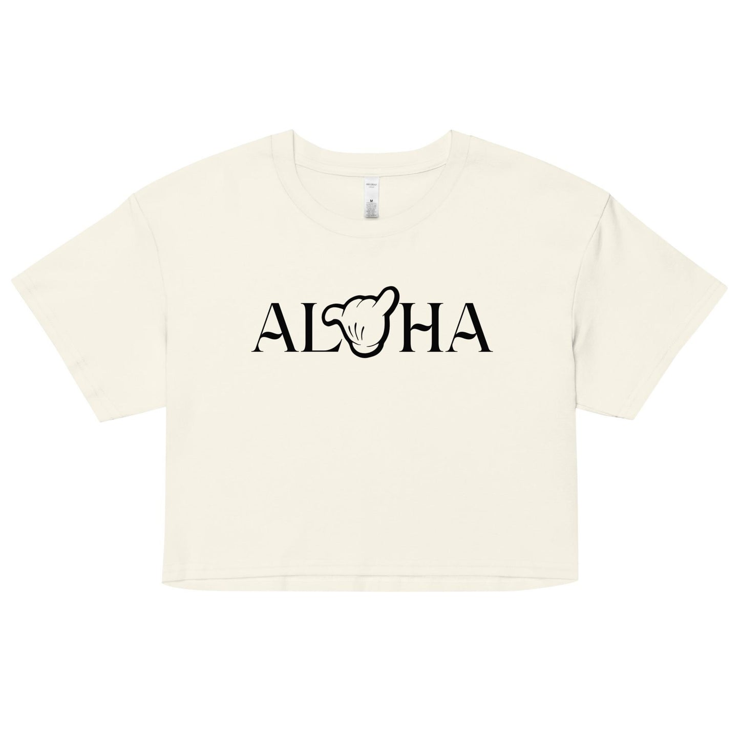 Disney Aulani Aloha Mickey Crop Shirt, Hang Loose Shaka