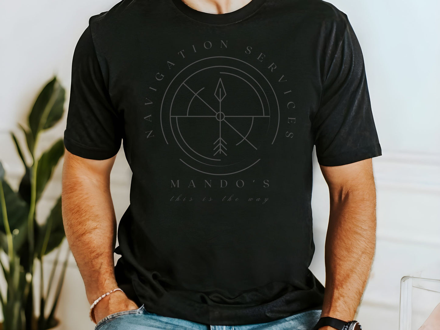 Mando's Navigation Services Shirt, Subtle Disney Family Tee