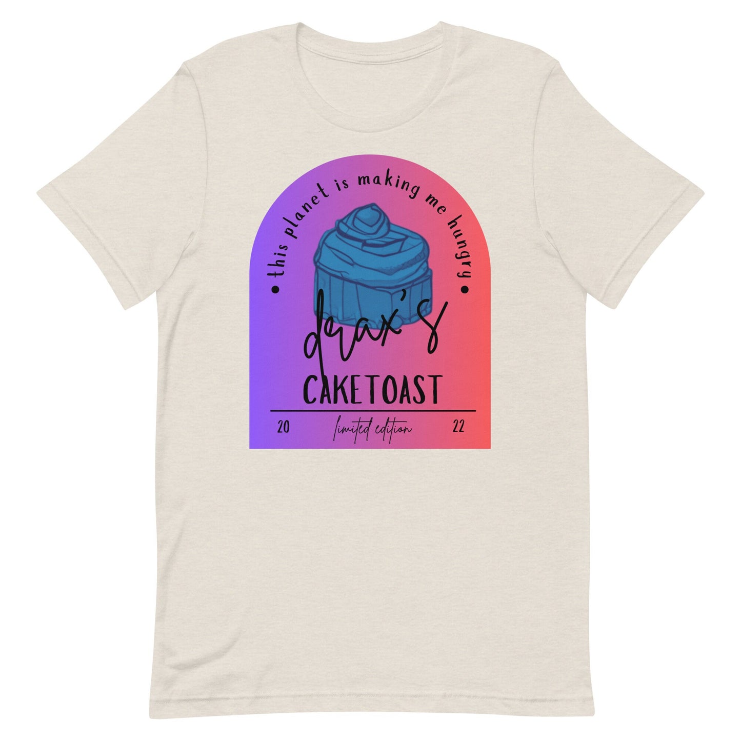 Drax Caketoast T-Shirt, Subtle Disney Guardians of the Galaxy Bella Canvas Tee