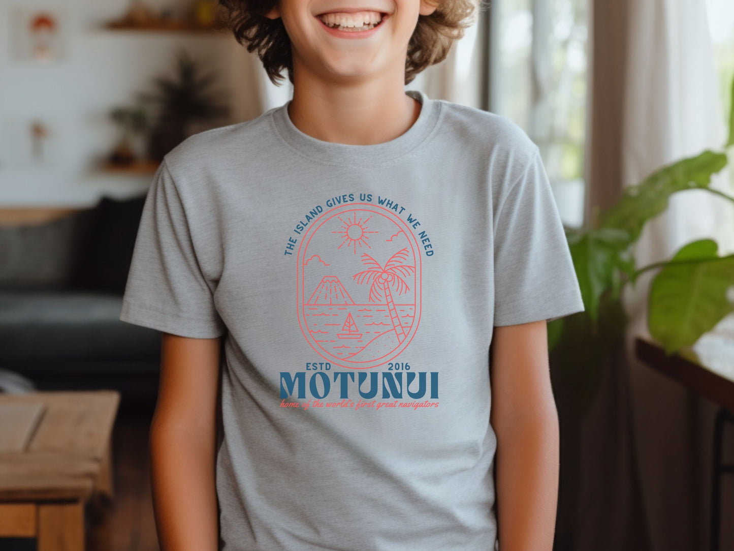Motunui Moana Youth Shirt, Bella Canvas Family Tees