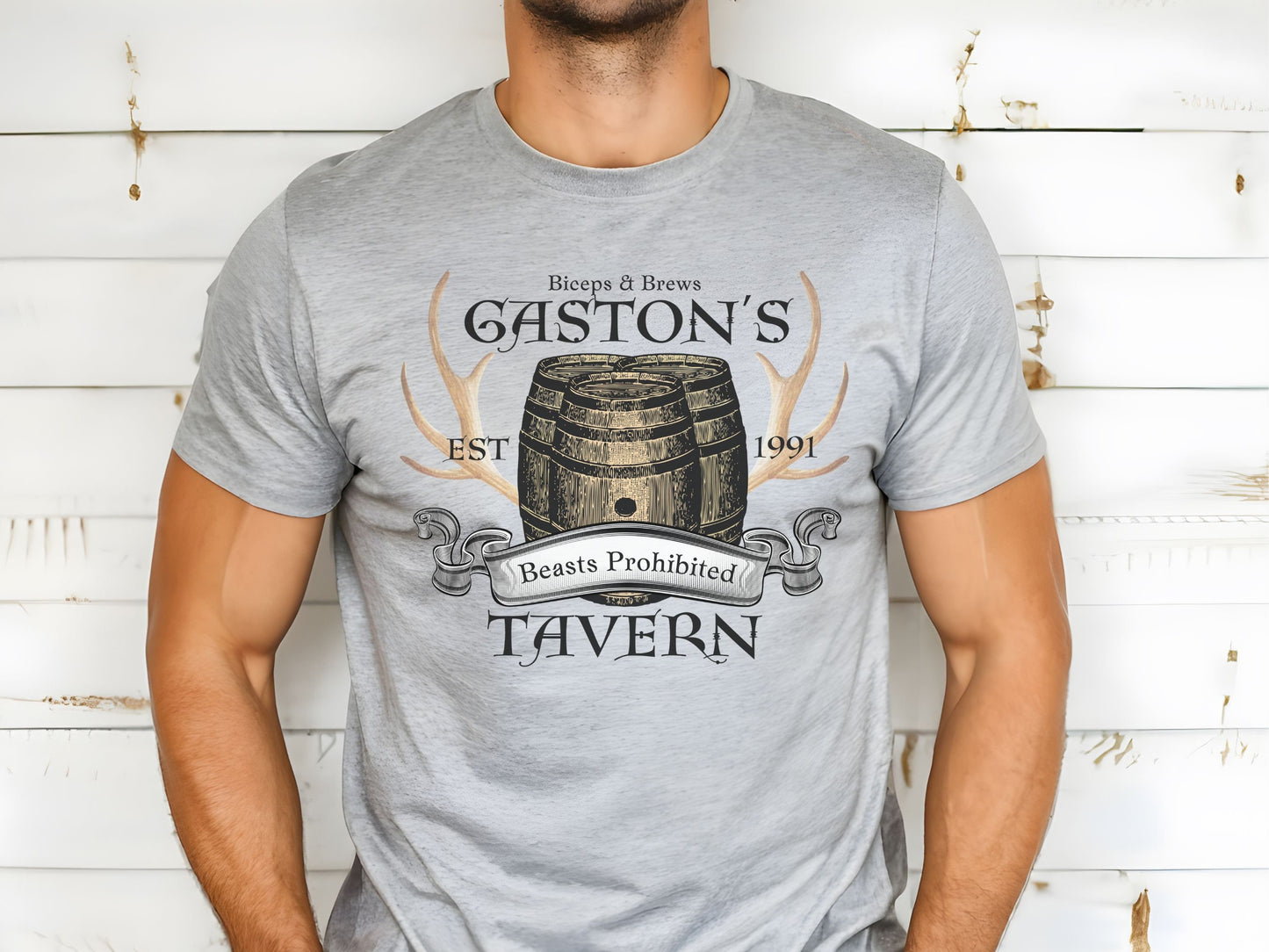 Gaston's Tavern Bella Canvas T-Shirt, Disney Family Matching Shirt