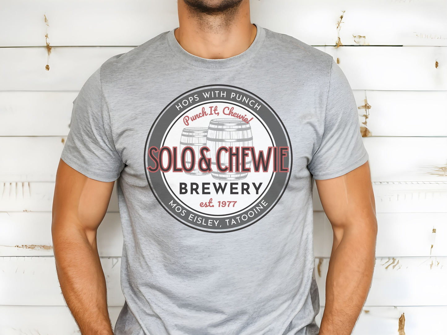 Han & Chewie Brewery Shirt, Subtle Star Wars Tee